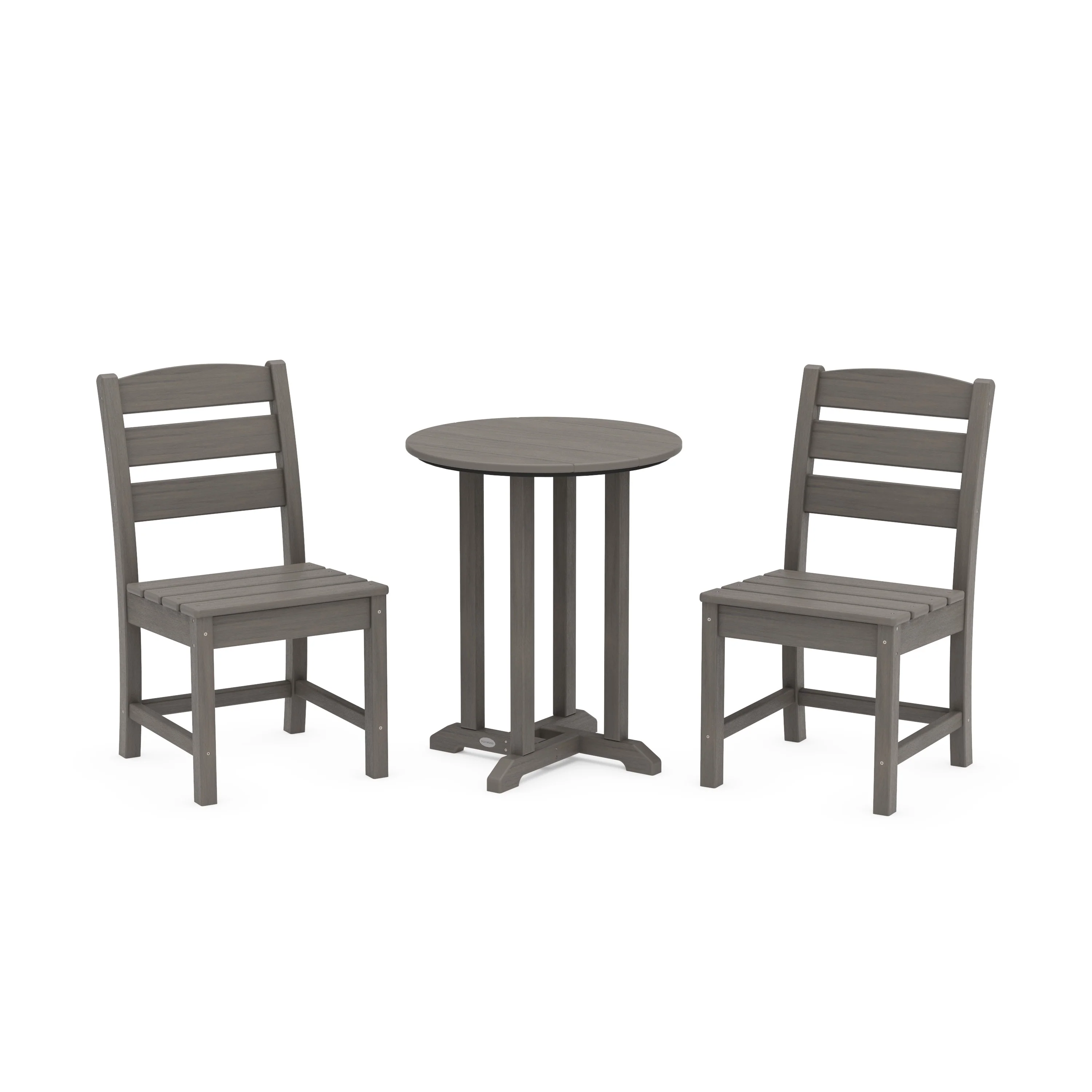 Lakeside Side Chair 3-Piece Round Bistro Dining Set - Image 12
