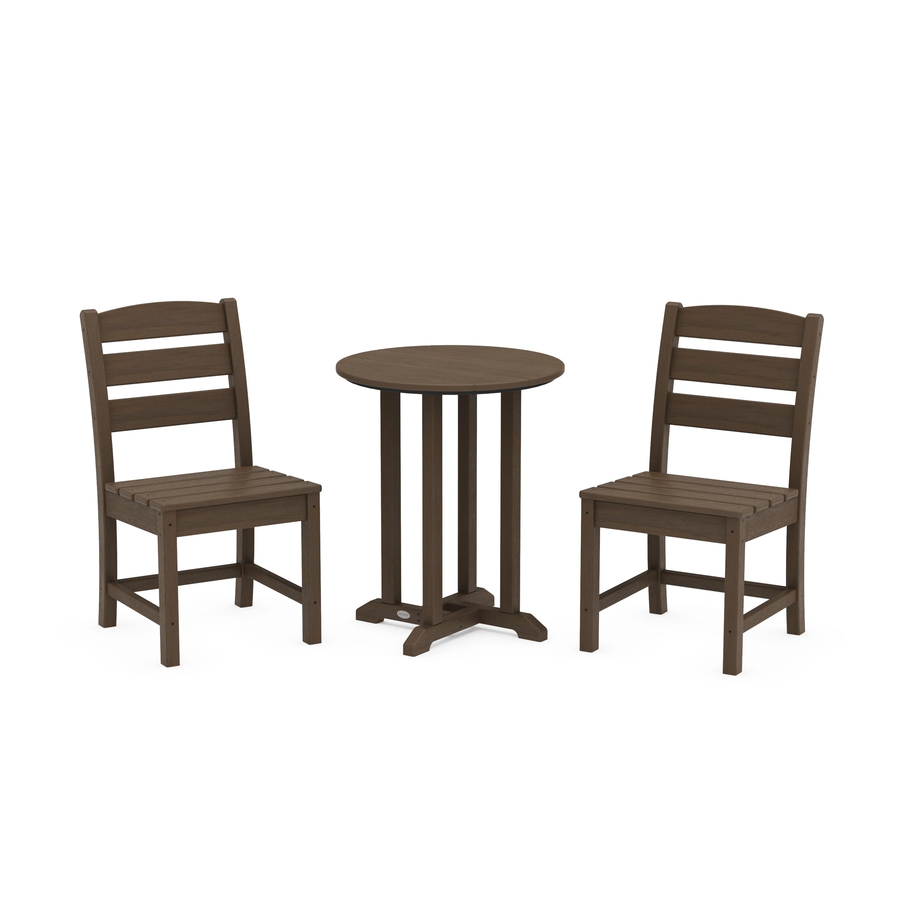Lakeside Side Chair 3-Piece Round Bistro Dining Set - Image 13