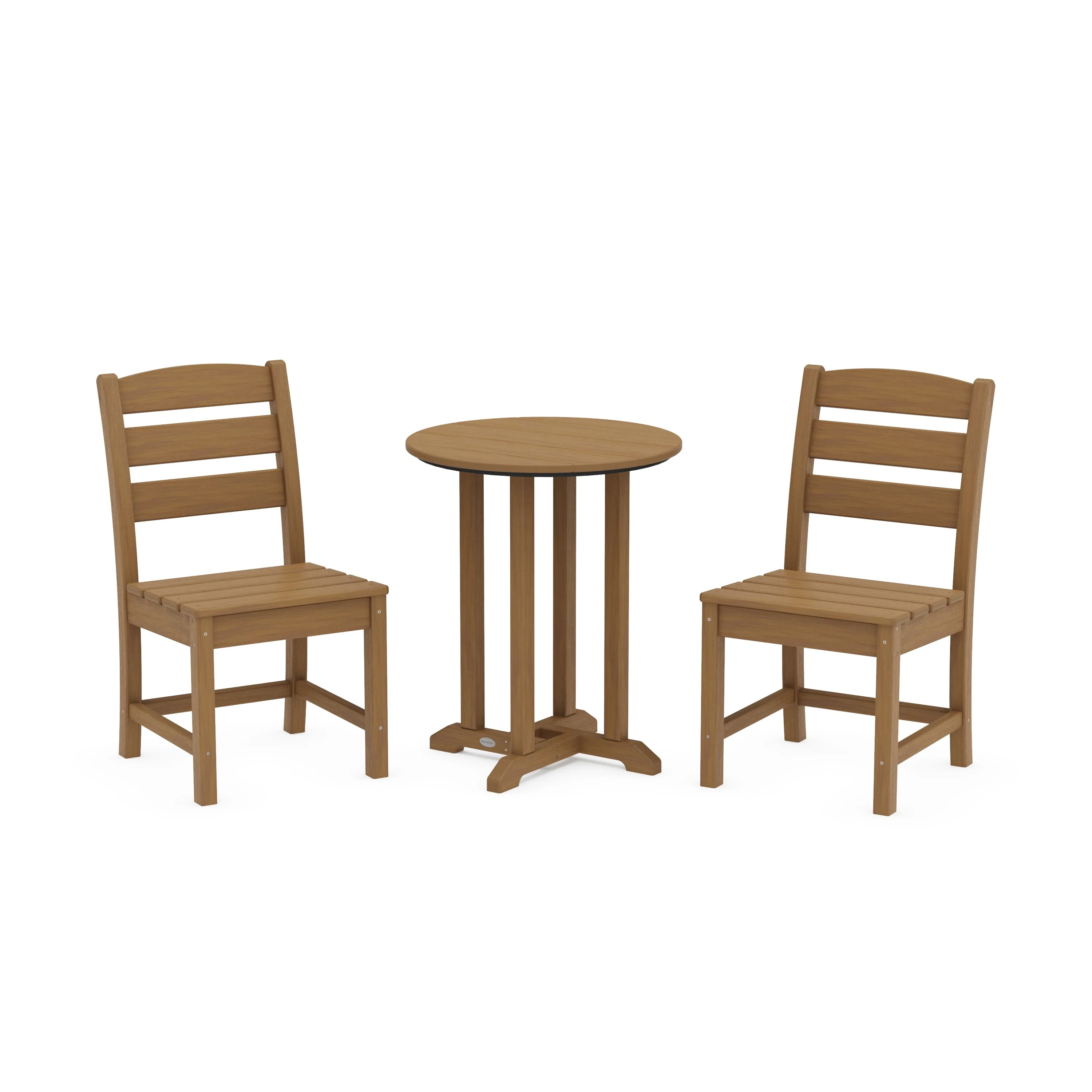 Lakeside Side Chair 3-Piece Round Bistro Dining Set - Image 14