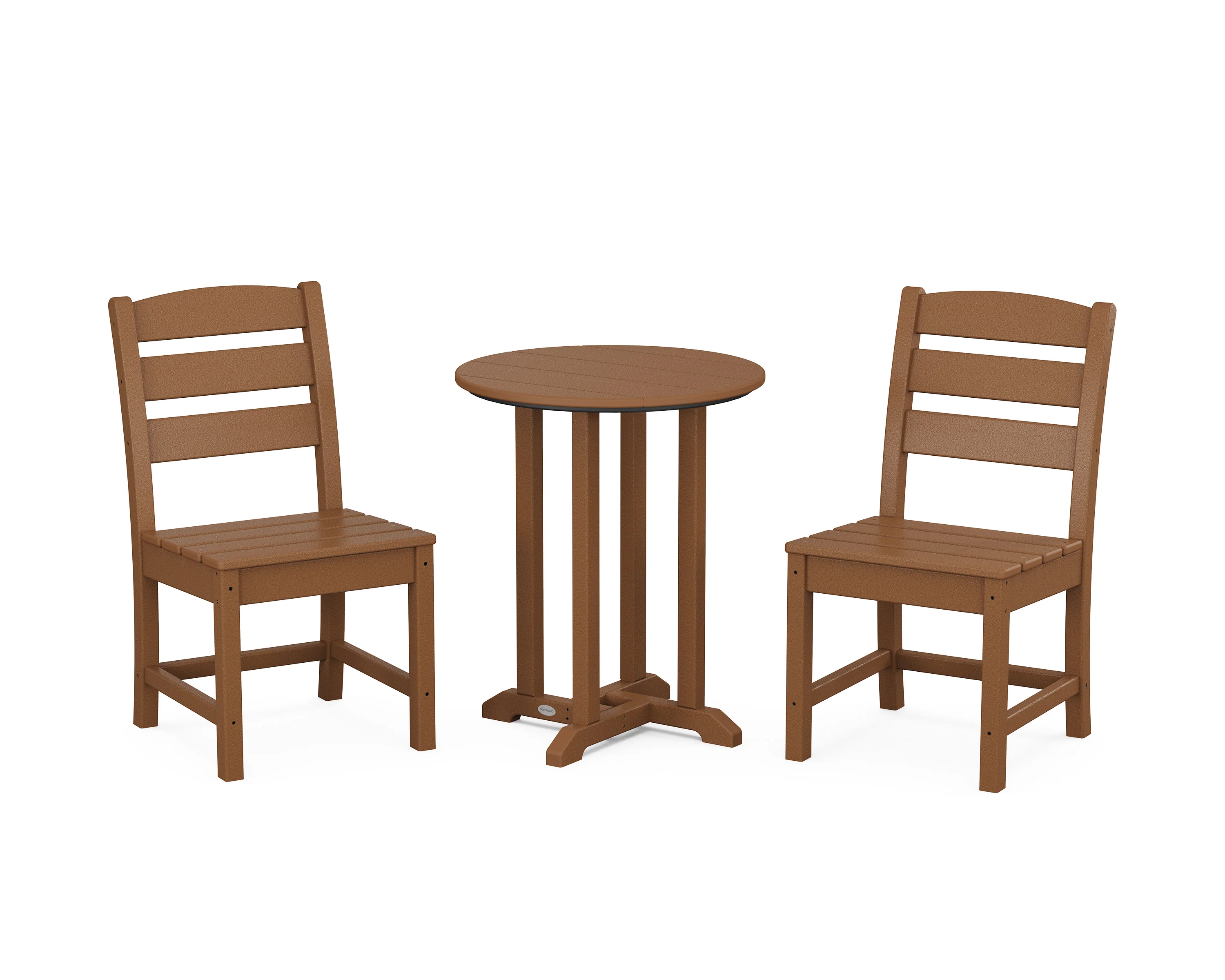 Lakeside Side Chair 3-Piece Round Bistro Dining Set - Image 3