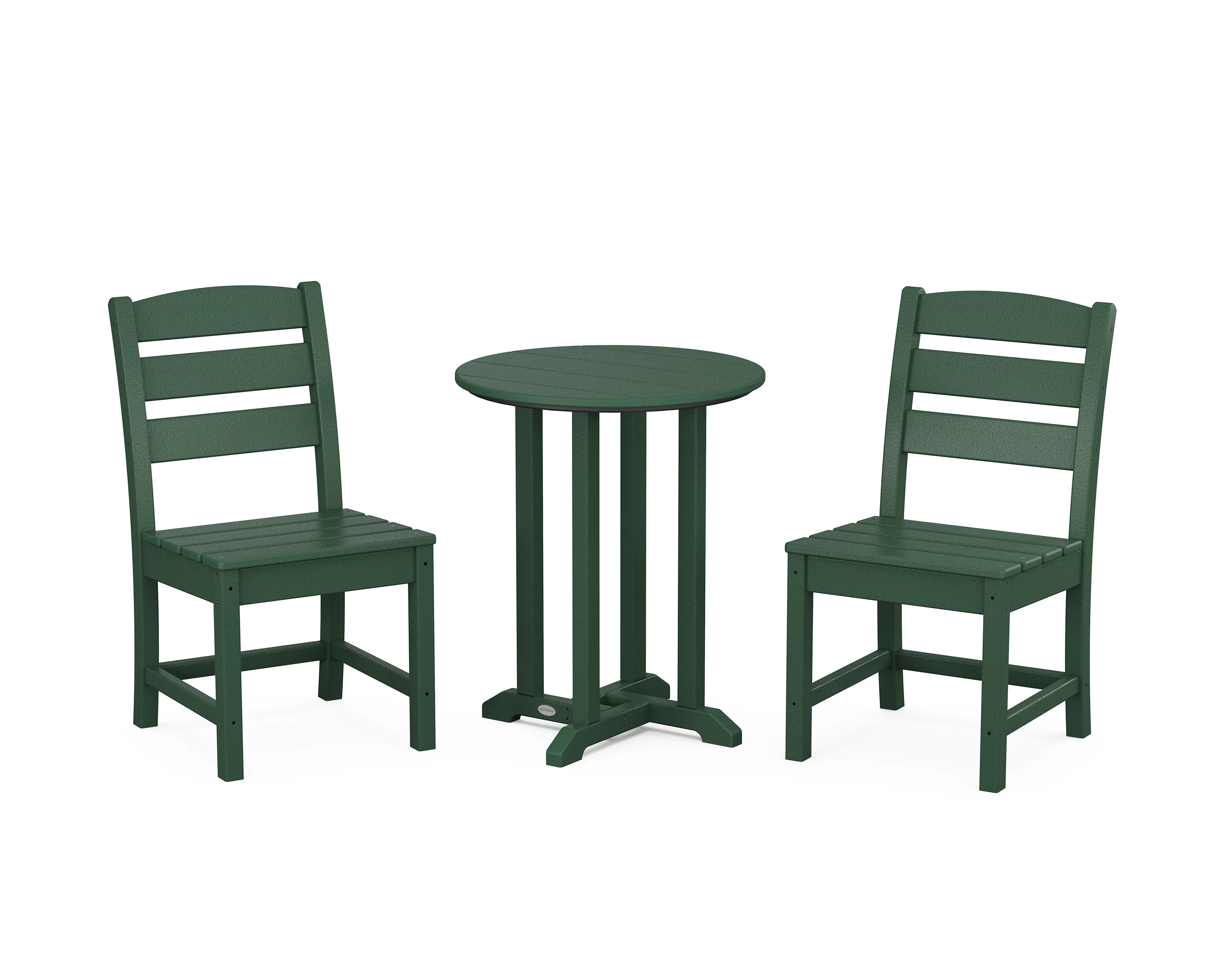 Lakeside Side Chair 3-Piece Round Bistro Dining Set - Image 4