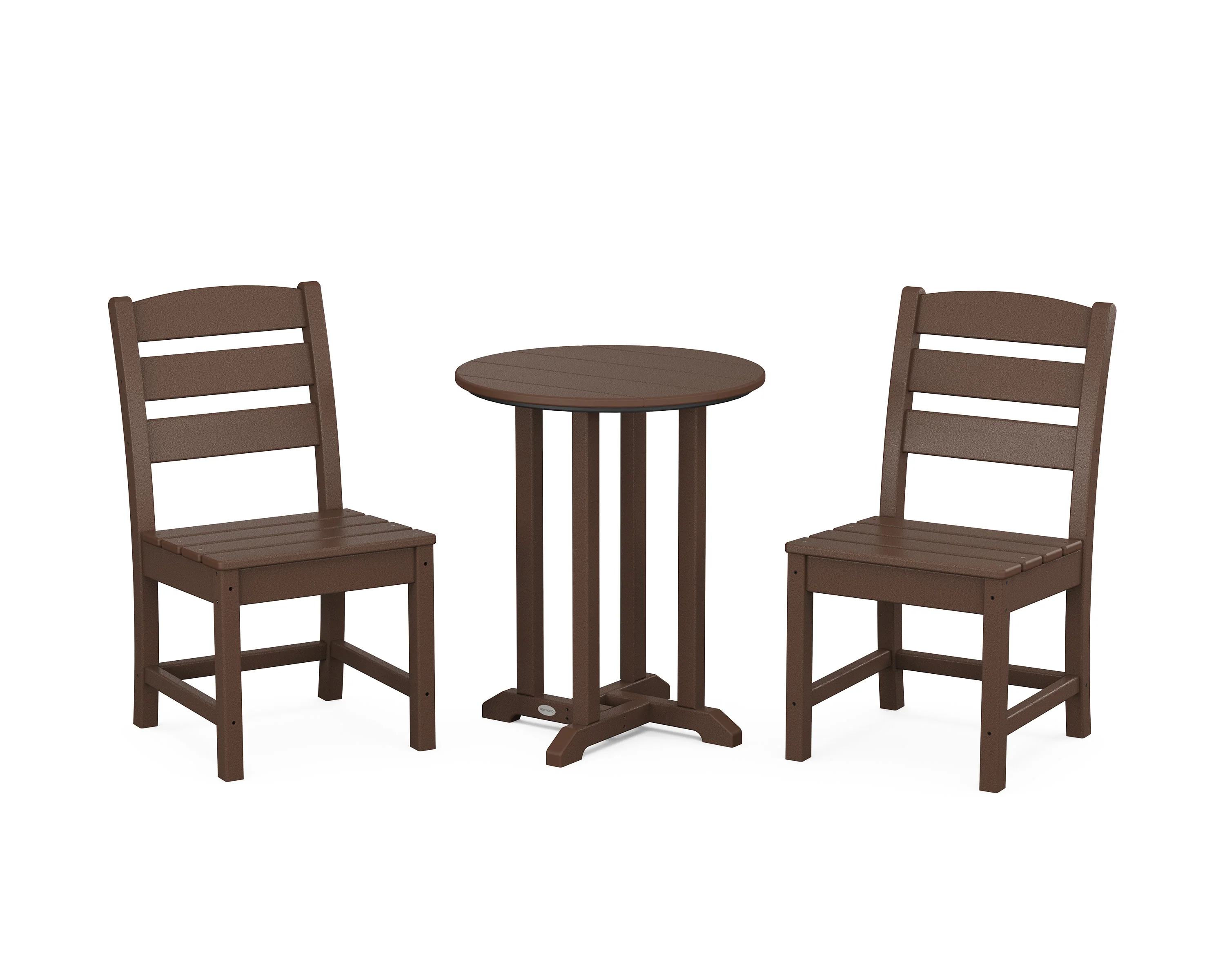 Lakeside Side Chair 3-Piece Round Bistro Dining Set - Image 5