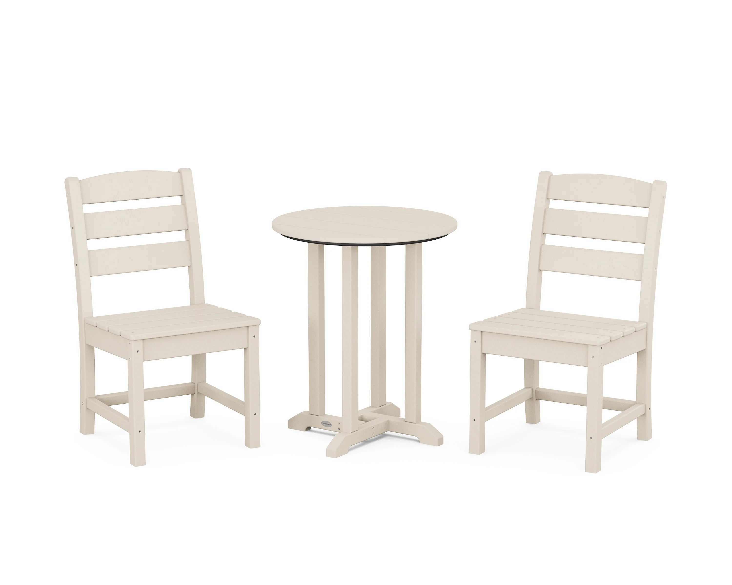 Lakeside Side Chair 3-Piece Round Bistro Dining Set - Image 6