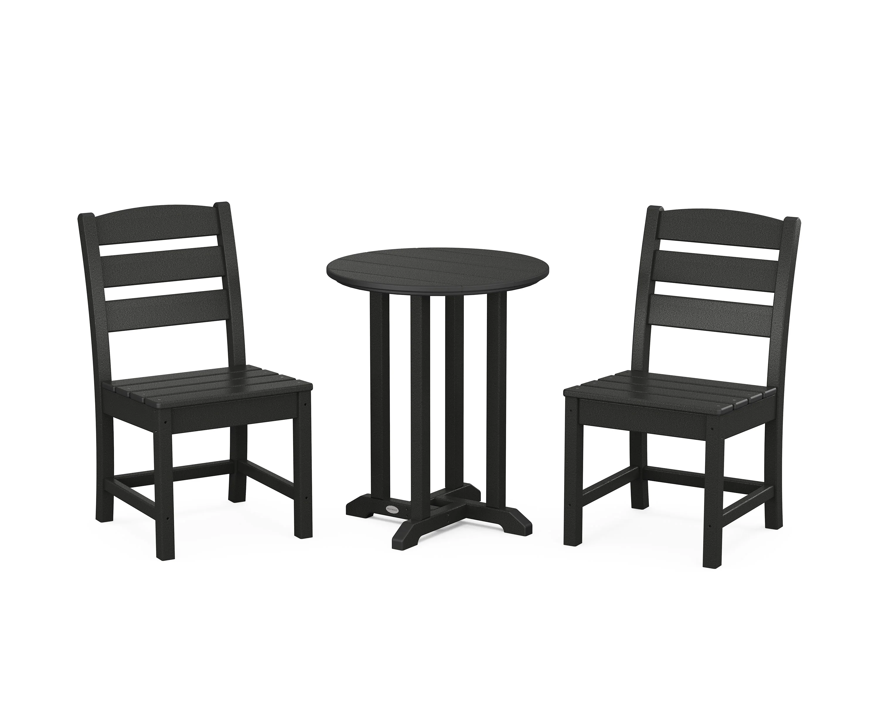 Lakeside Side Chair 3-Piece Round Bistro Dining Set - Image 7