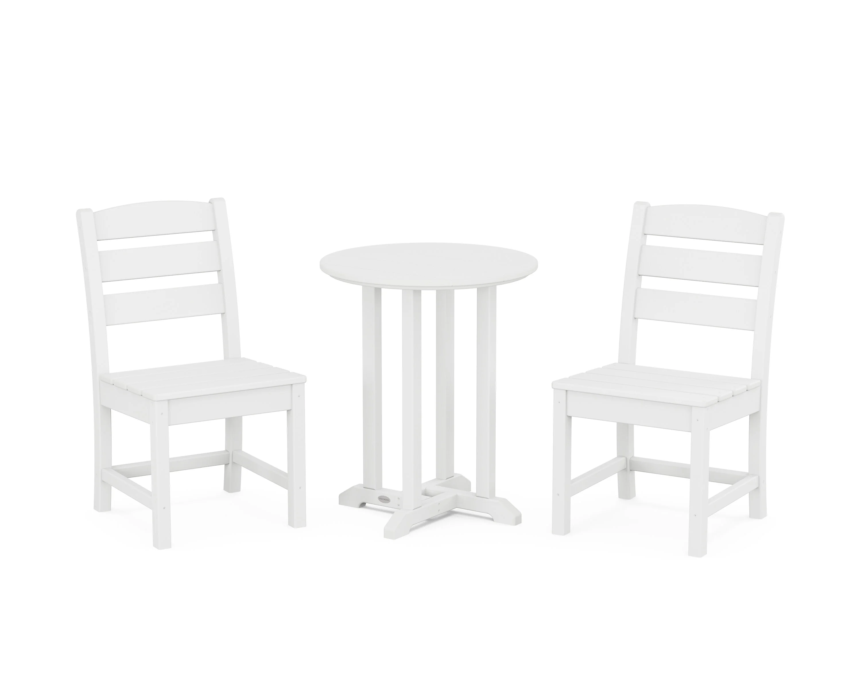 Lakeside Side Chair 3-Piece Round Bistro Dining Set - Image 8