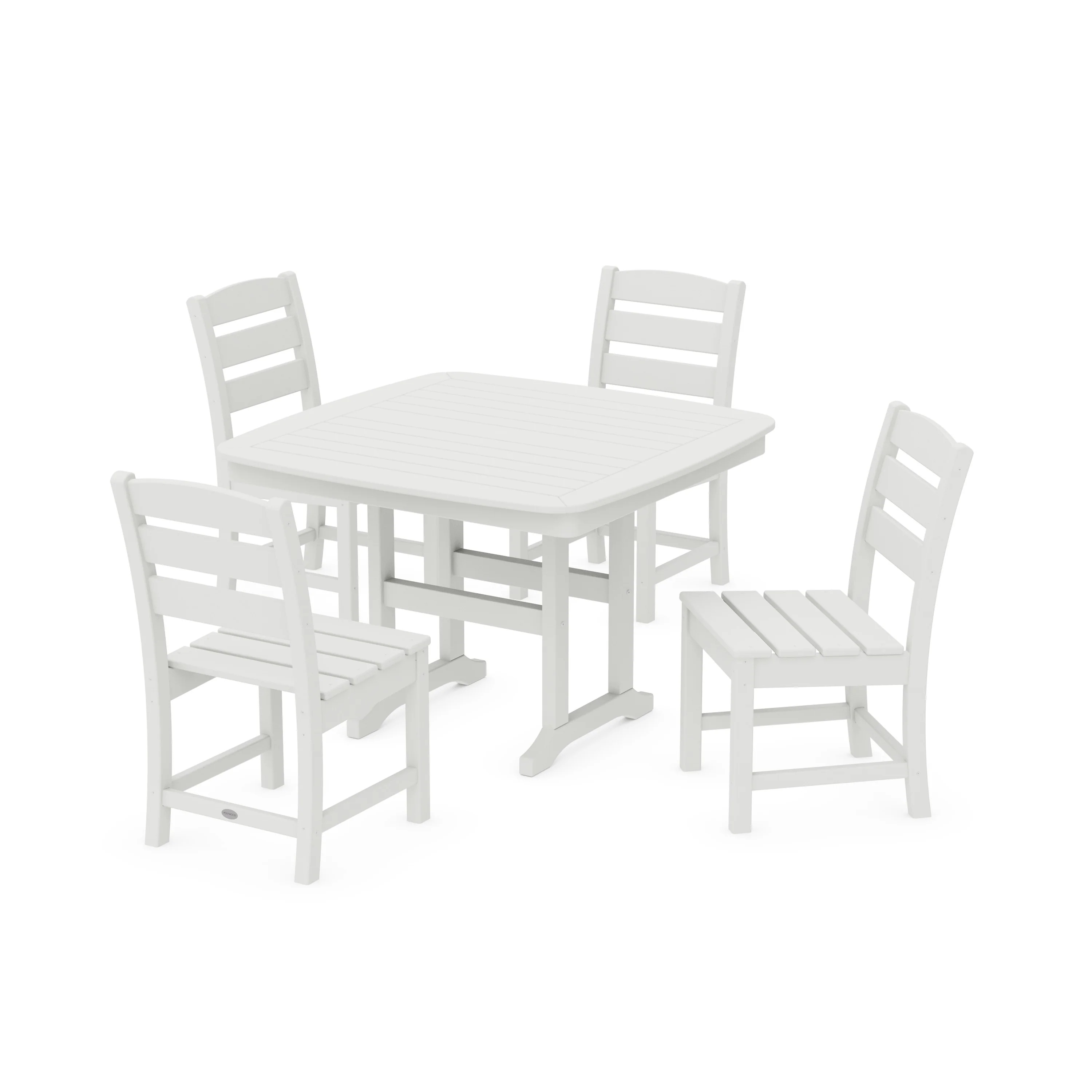 Lakeside Side Chair 5-Piece Dining Set with Trestle Legs - Image 10