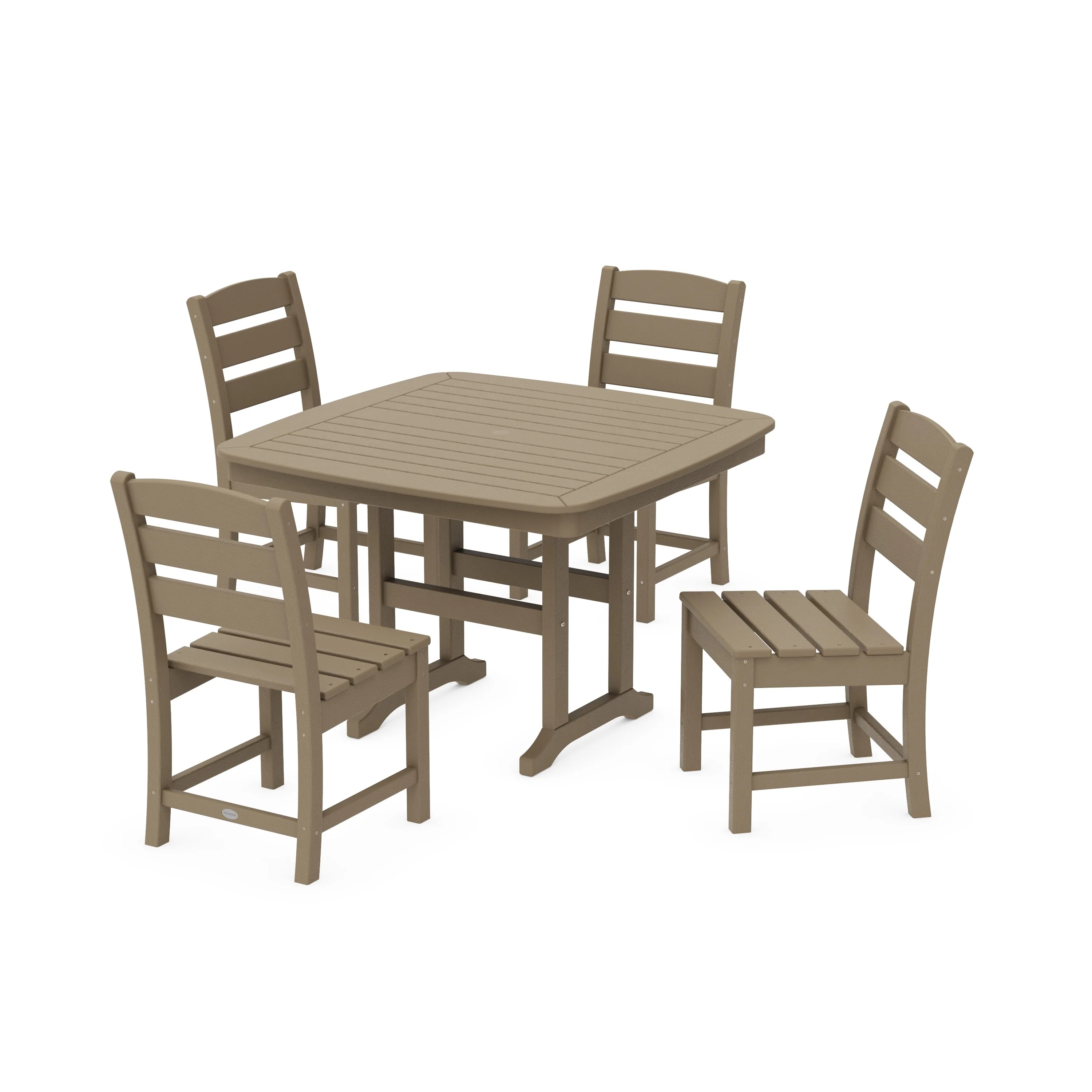 Lakeside Side Chair 5-Piece Dining Set with Trestle Legs - Image 11