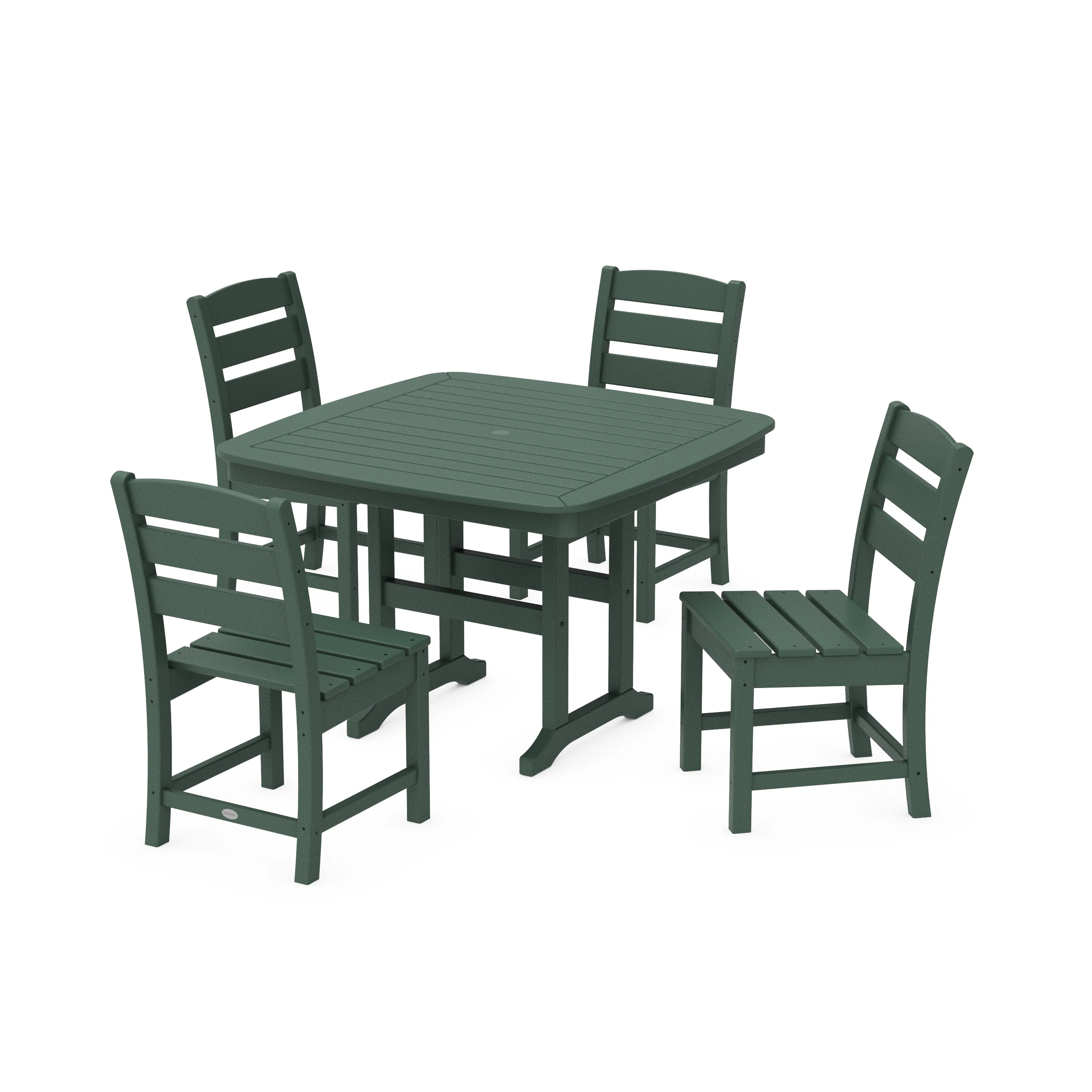 Lakeside Side Chair 5-Piece Dining Set with Trestle Legs - Image 12
