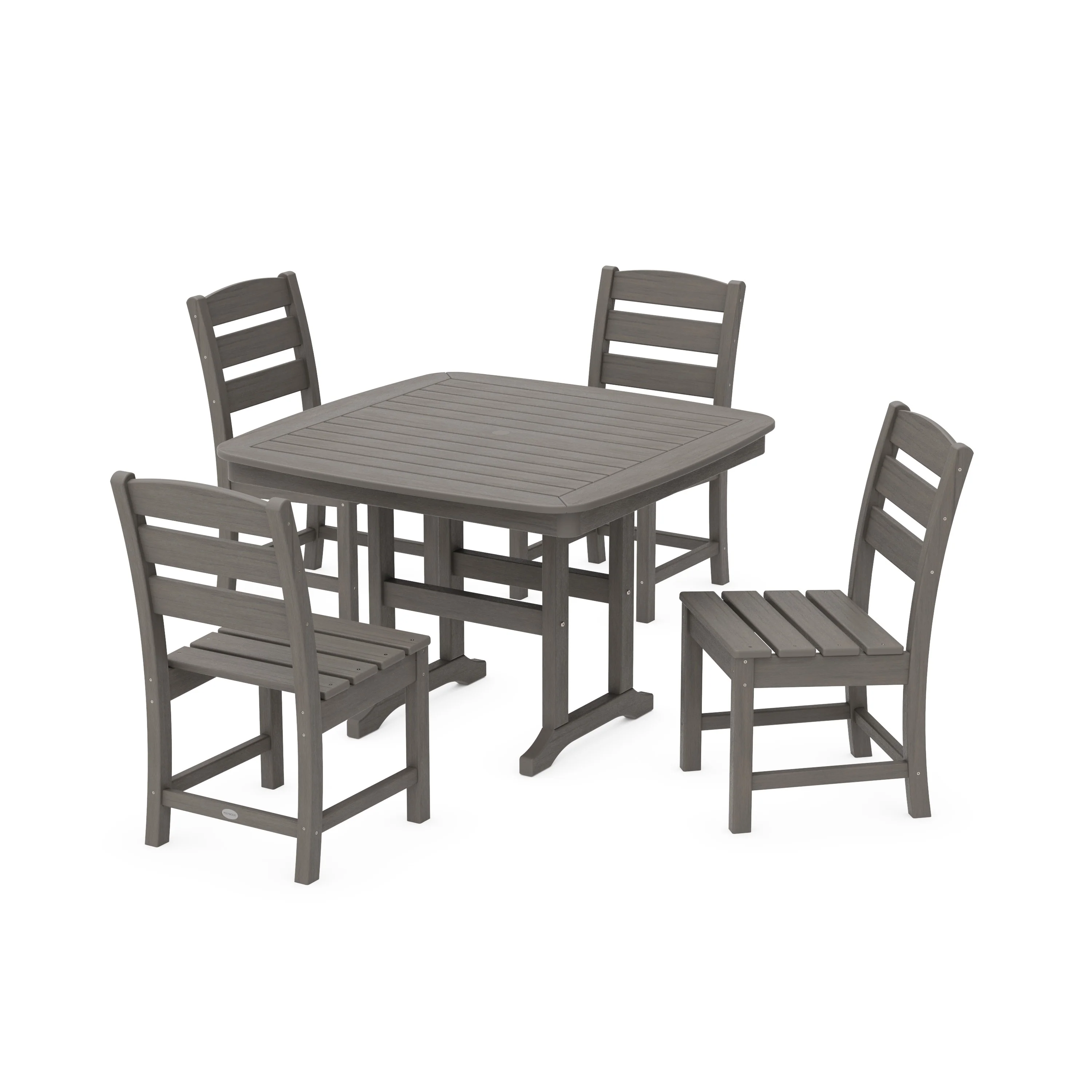 Lakeside Side Chair 5-Piece Dining Set with Trestle Legs - Image 13