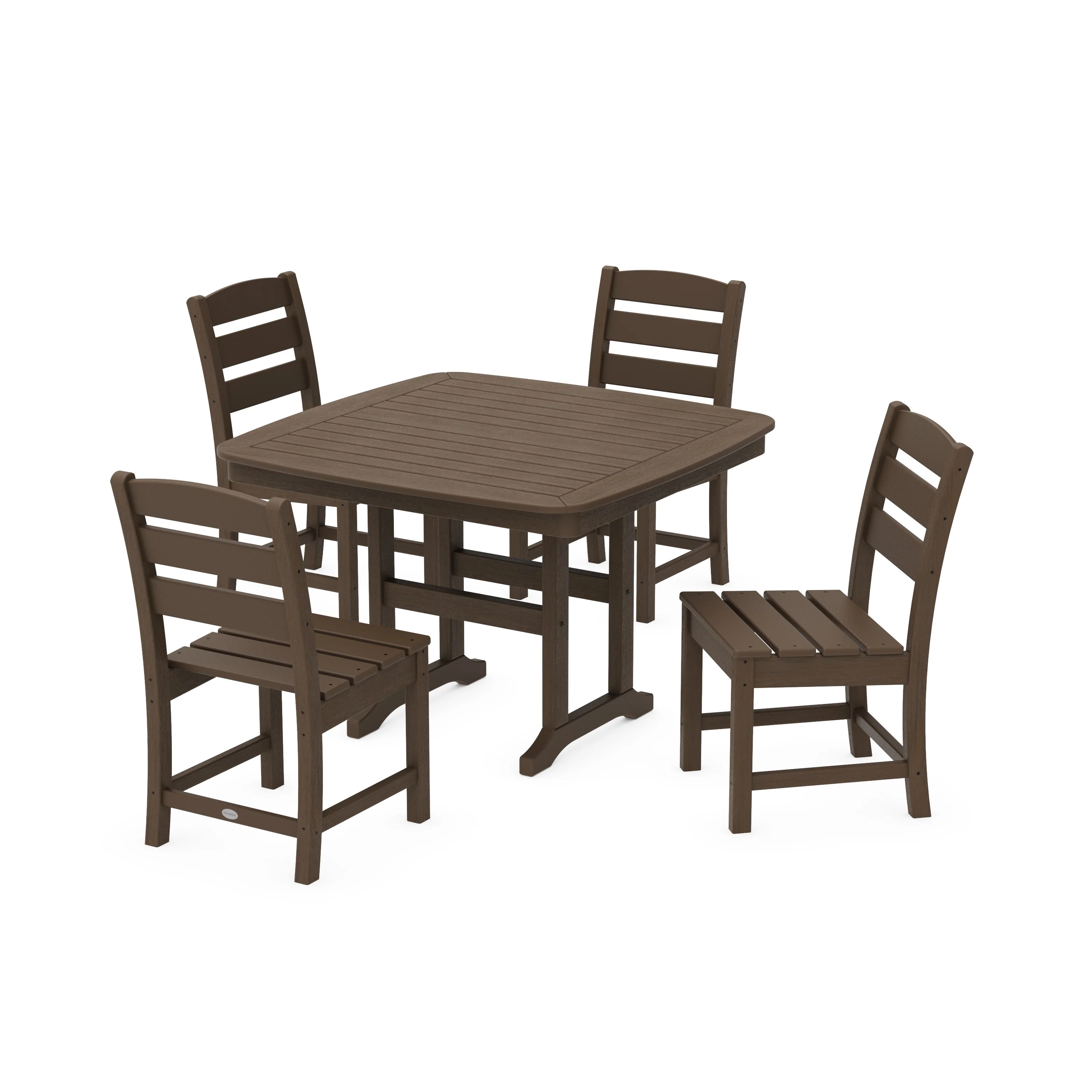 Lakeside Side Chair 5-Piece Dining Set with Trestle Legs - Image 15