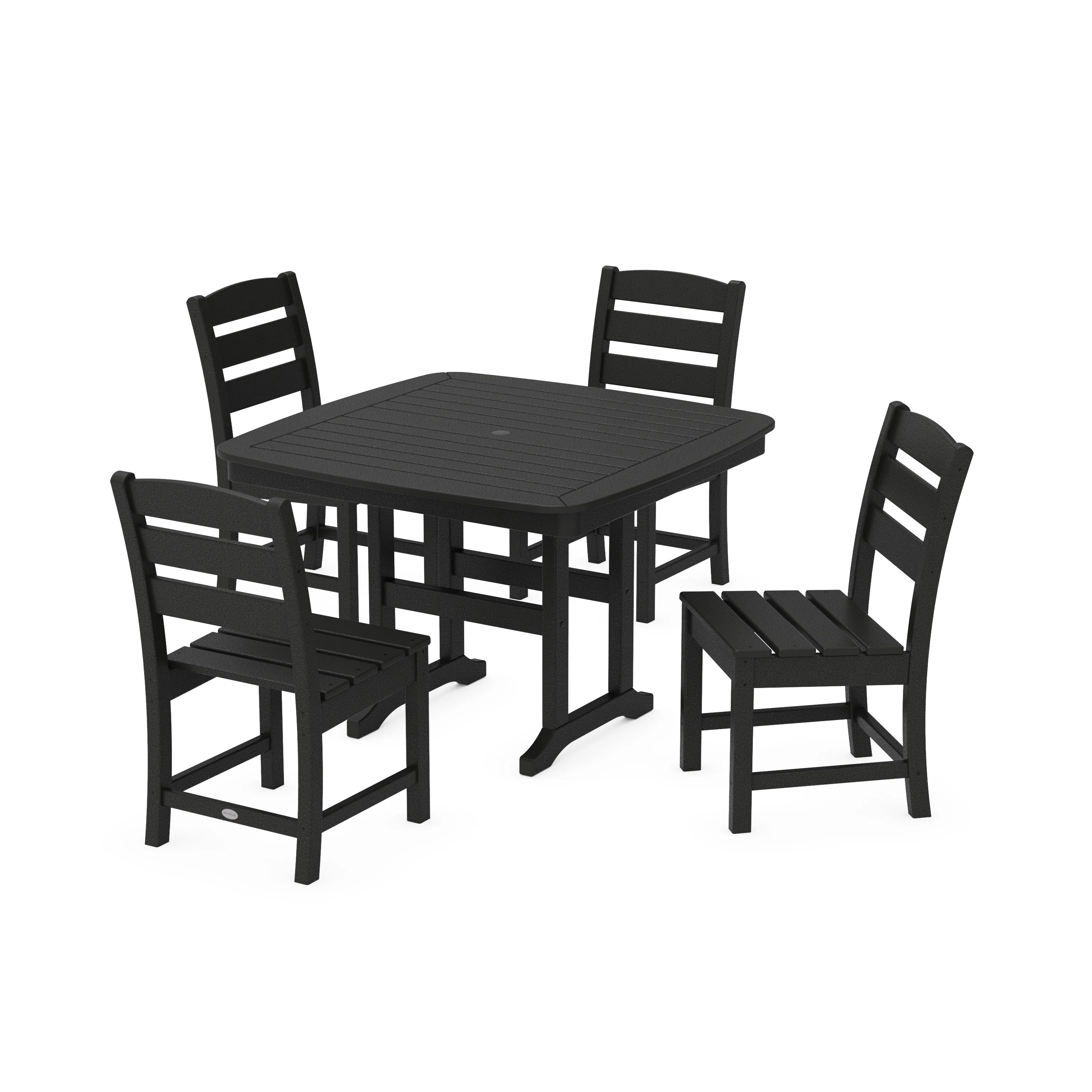 Lakeside Side Chair 5-Piece Dining Set with Trestle Legs - Image 6