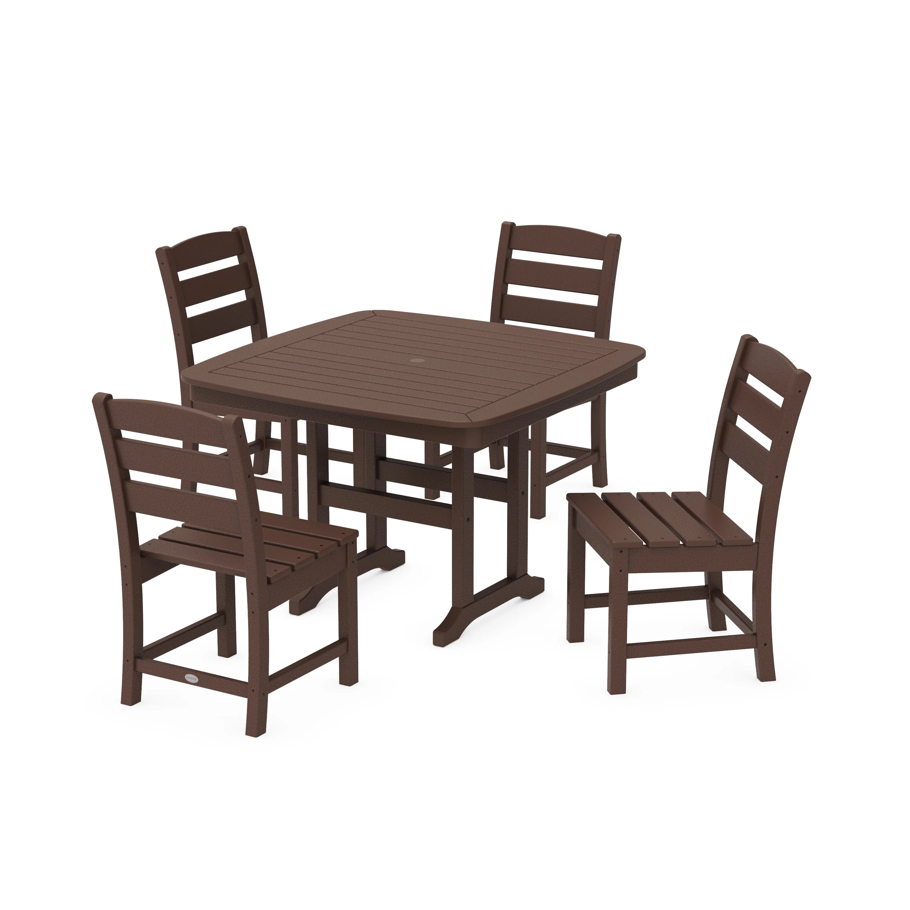 Lakeside Side Chair 5-Piece Dining Set with Trestle Legs - Image 7