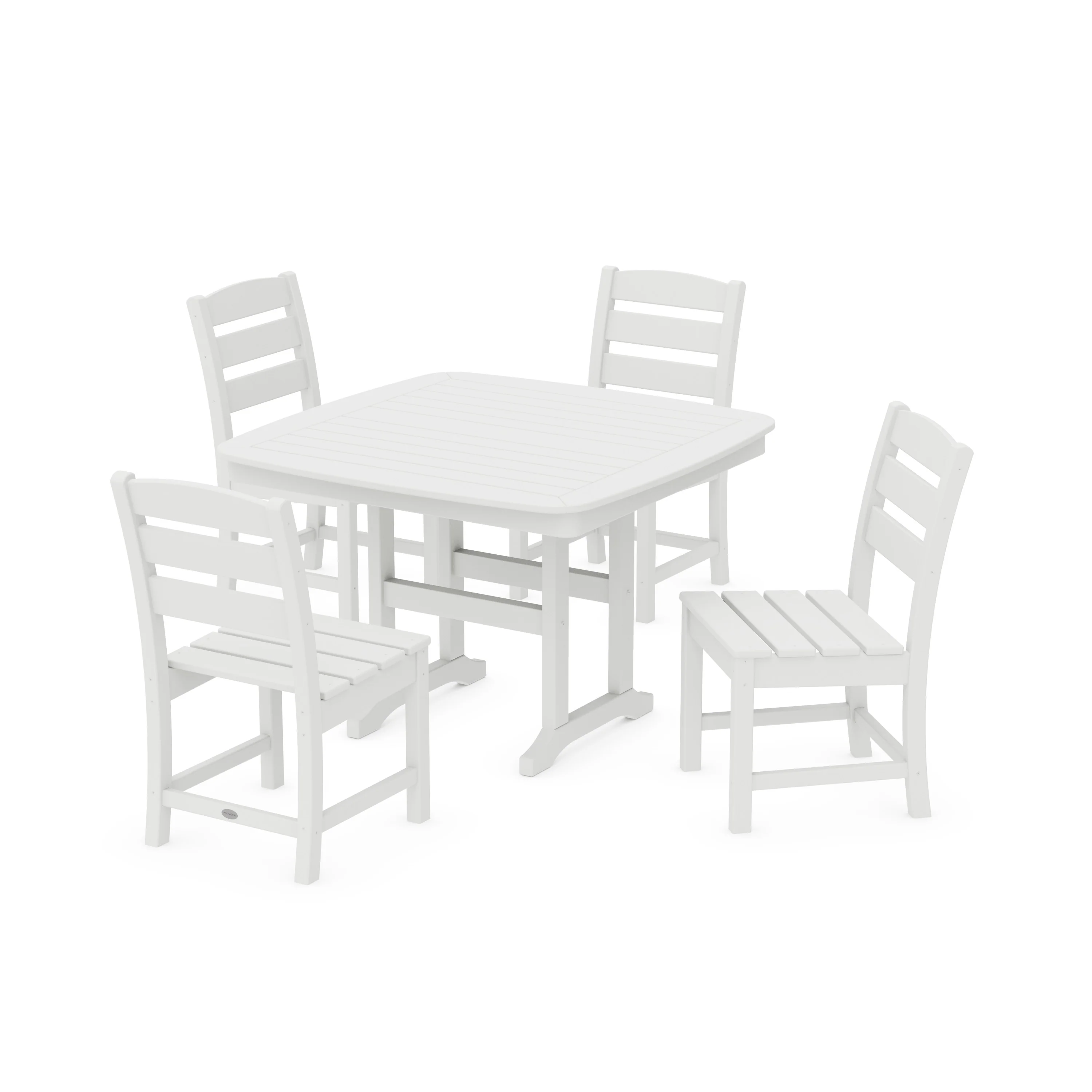 Lakeside Side Chair 5-Piece Dining Set with Trestle Legs - Image 9