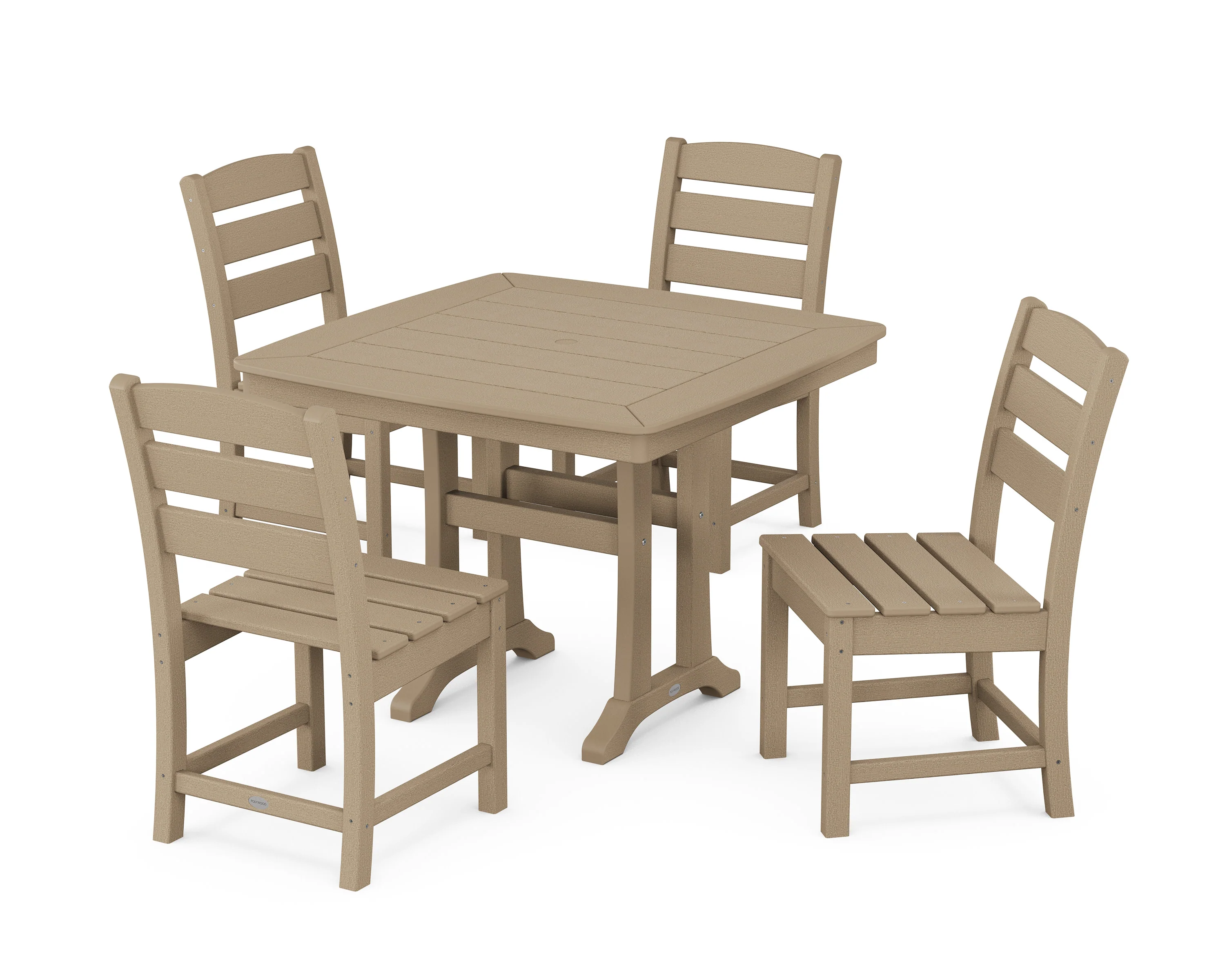Lakeside Side Chair 5-Piece Dining Set with Trestle Legs - Image 12