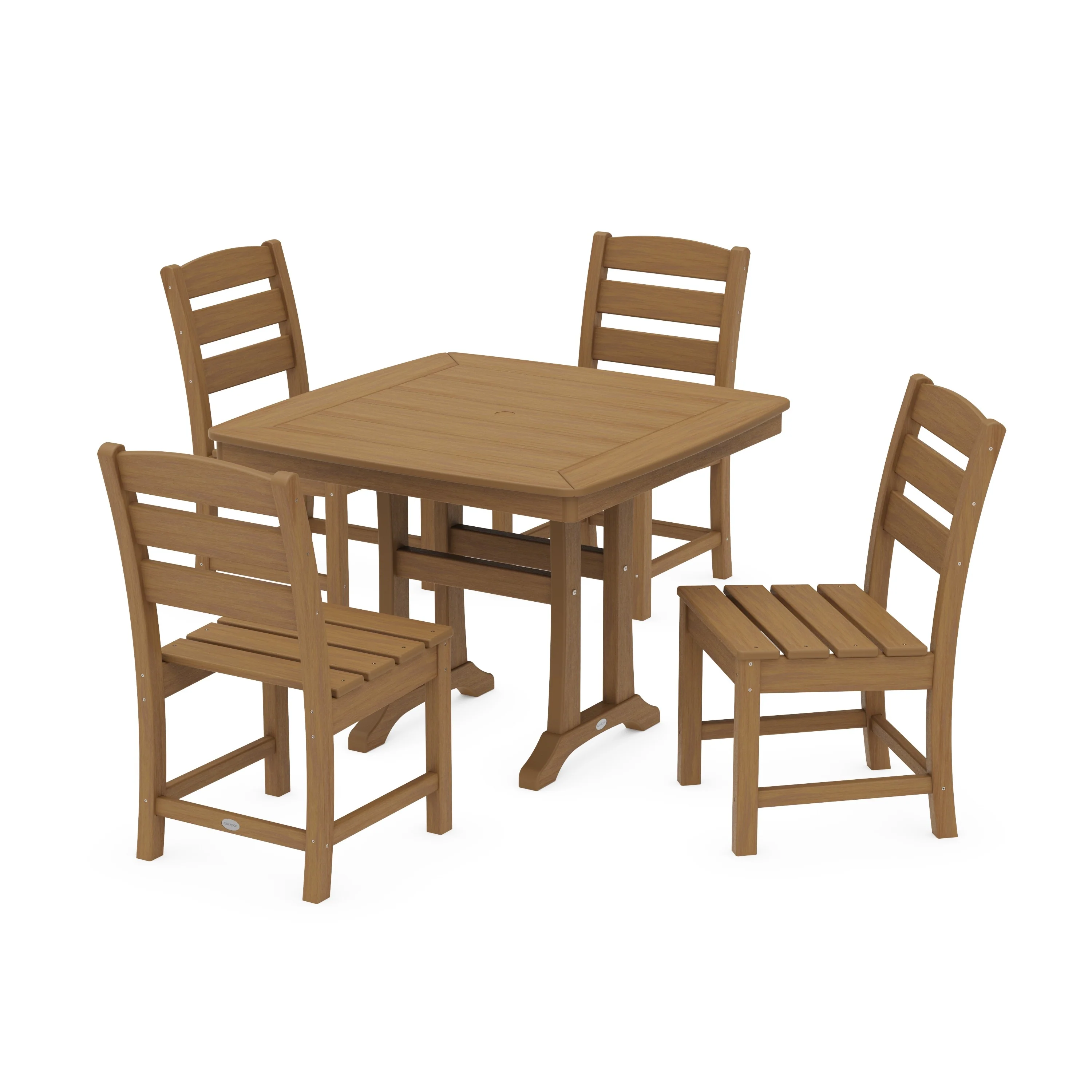 Lakeside Side Chair 5-Piece Dining Set with Trestle Legs - Image 14