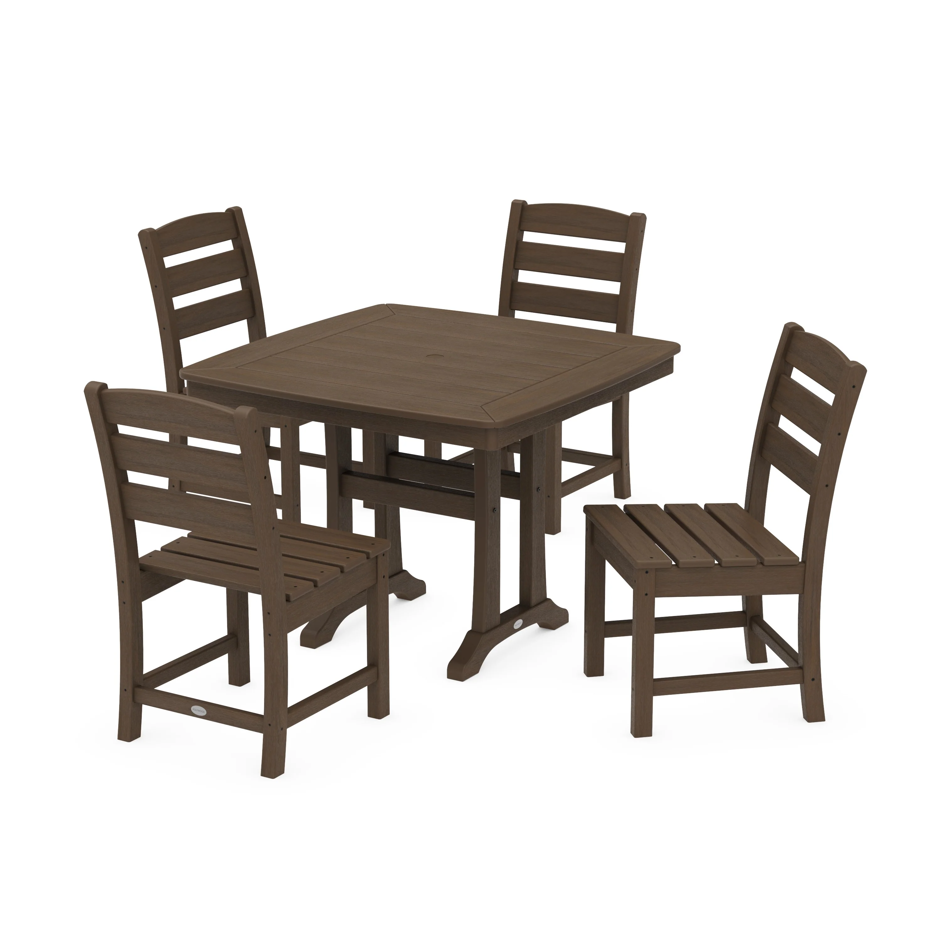 Lakeside Side Chair 5-Piece Dining Set with Trestle Legs - Image 15