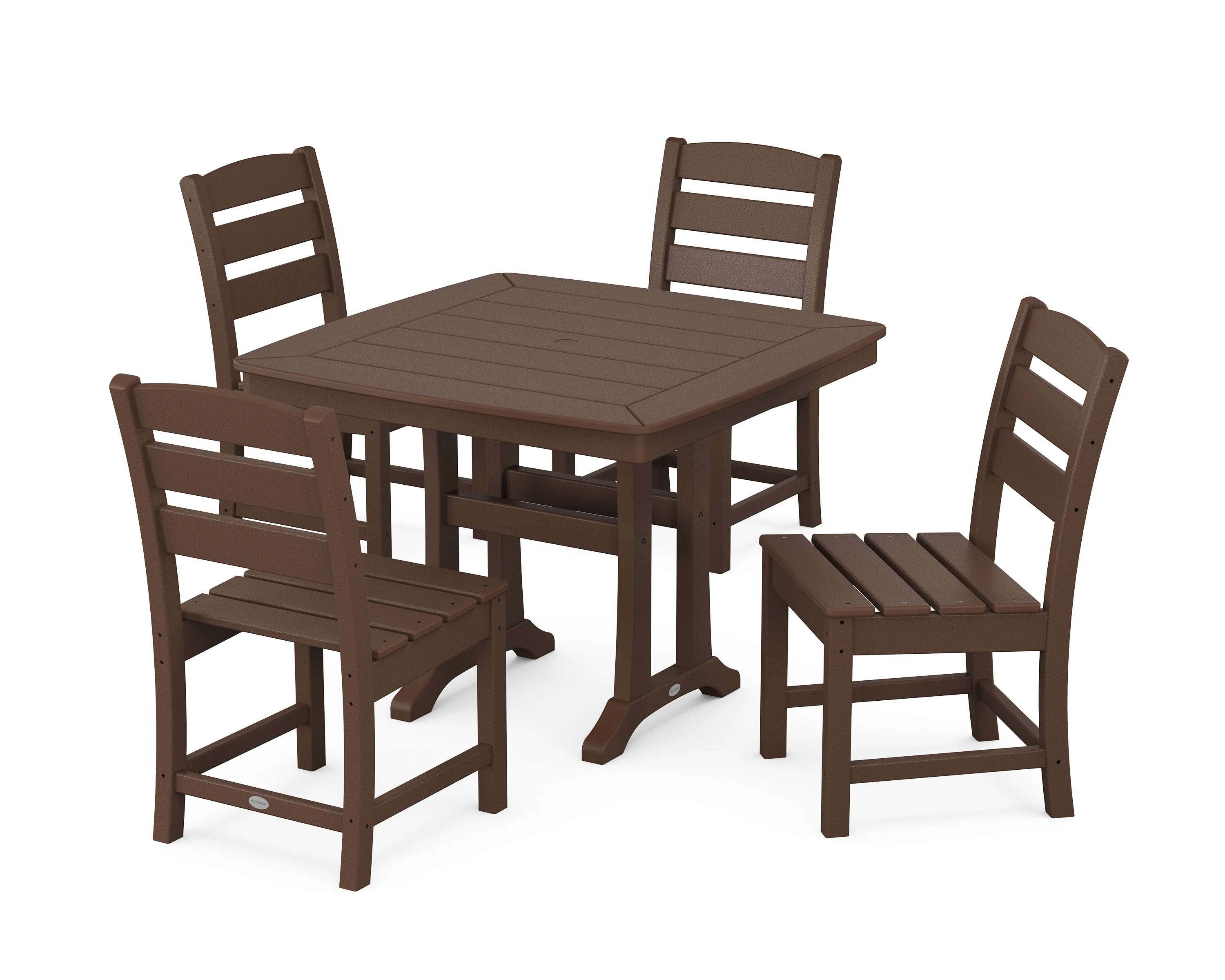 Lakeside Side Chair 5-Piece Dining Set with Trestle Legs - Image 5