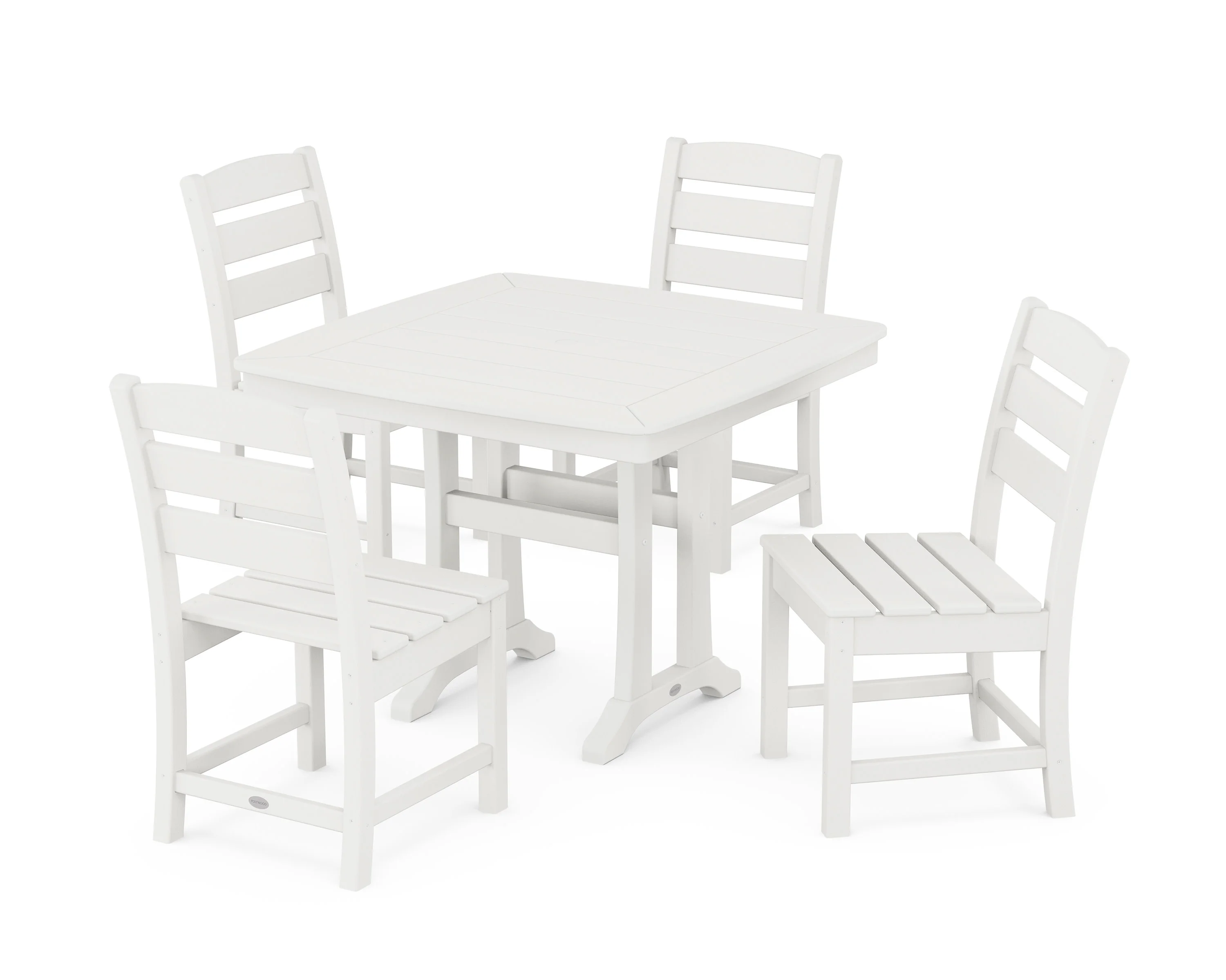 Lakeside Side Chair 5-Piece Dining Set with Trestle Legs - Image 8