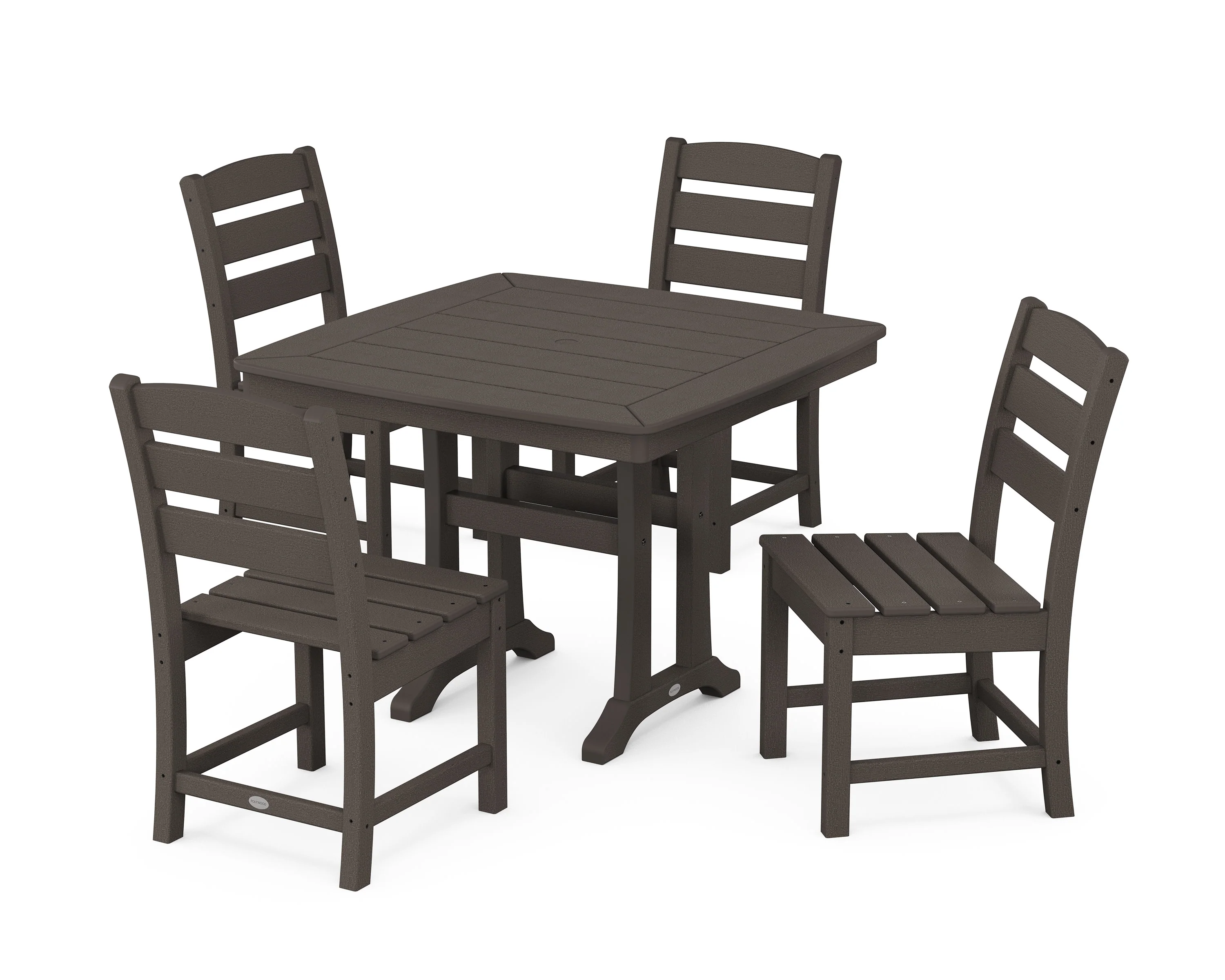 Lakeside Side Chair 5-Piece Dining Set with Trestle Legs - Image 9