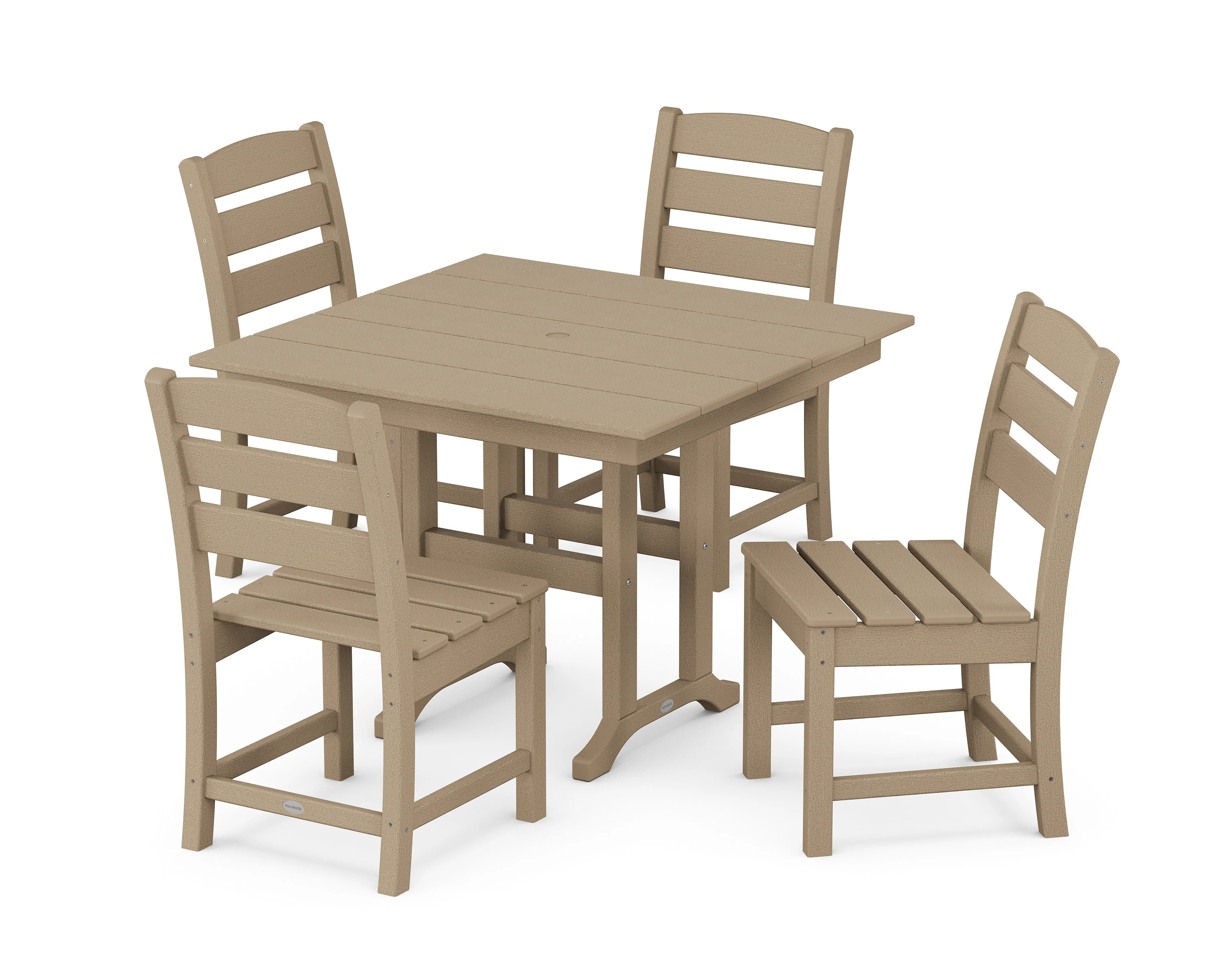 Lakeside Side Chair 5-Piece Farmhouse Dining Set - Image 11