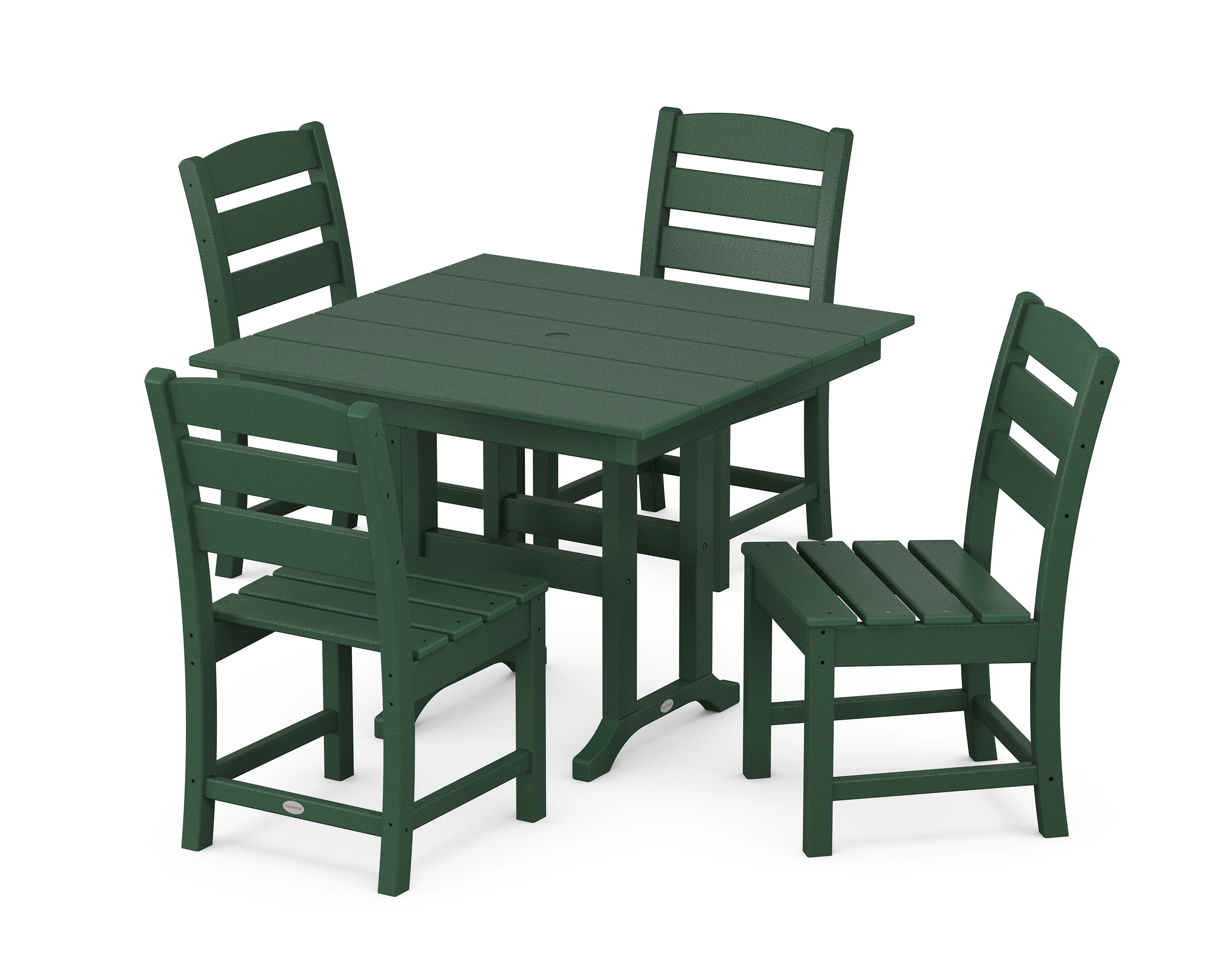 Lakeside Side Chair 5-Piece Farmhouse Dining Set - Image 4