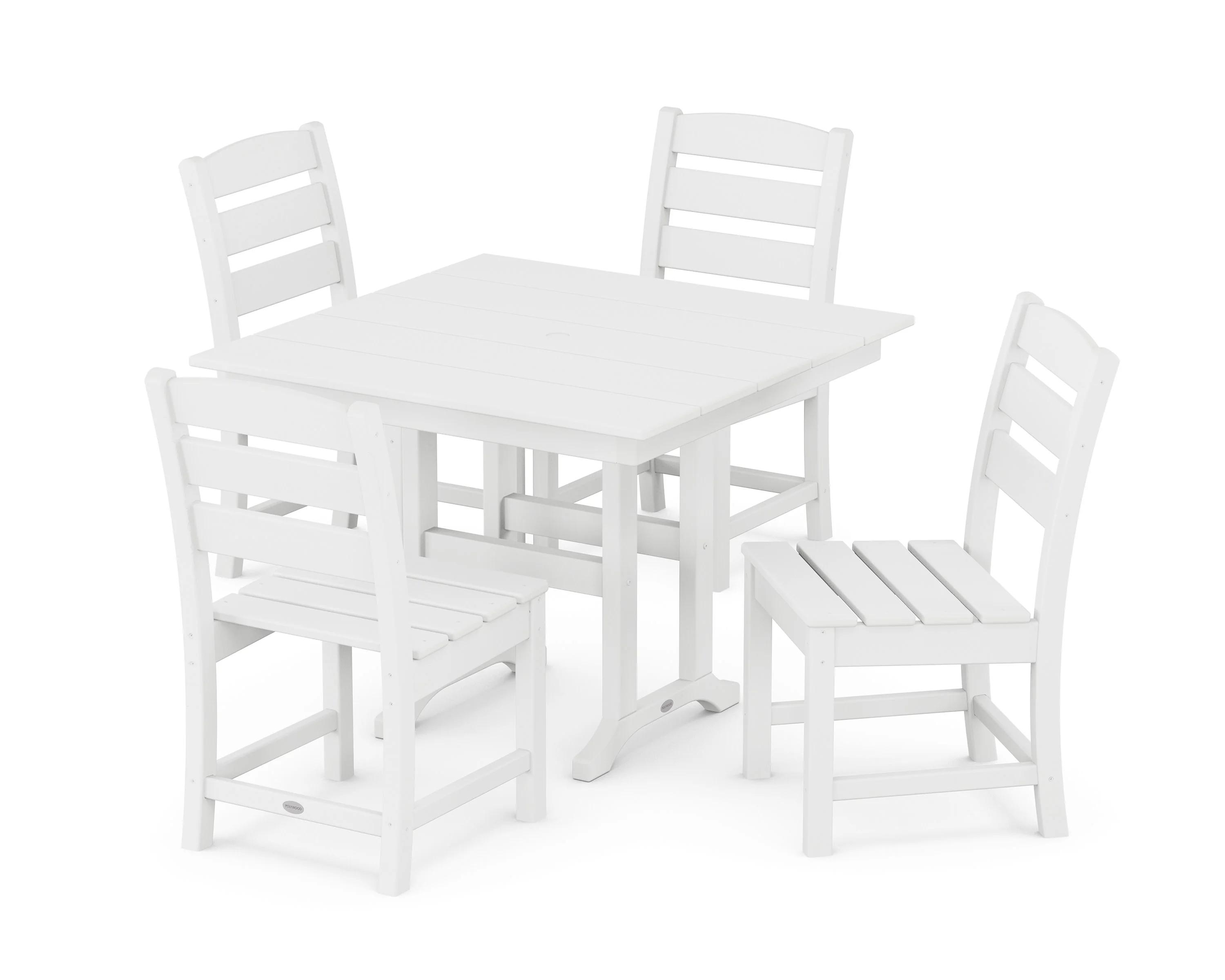 Lakeside Side Chair 5-Piece Farmhouse Dining Set - Image 6