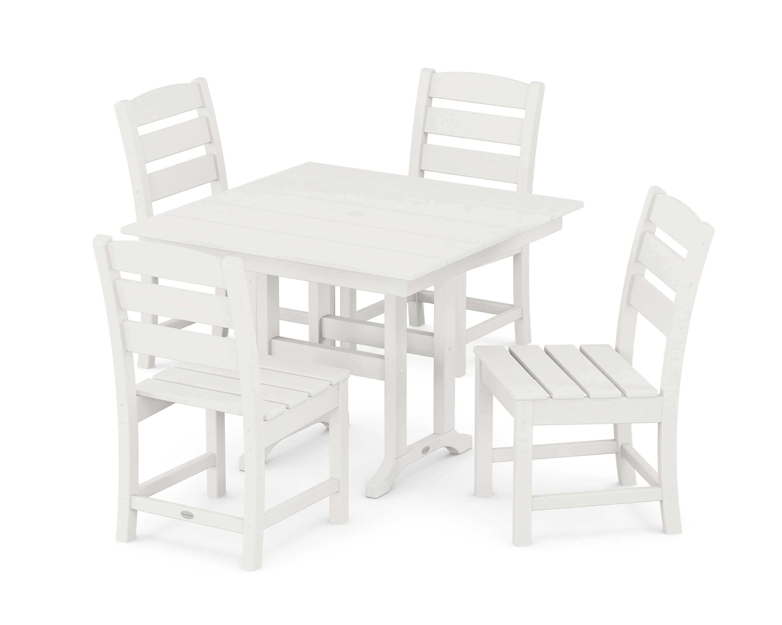 Lakeside Side Chair 5-Piece Farmhouse Dining Set - Image 7