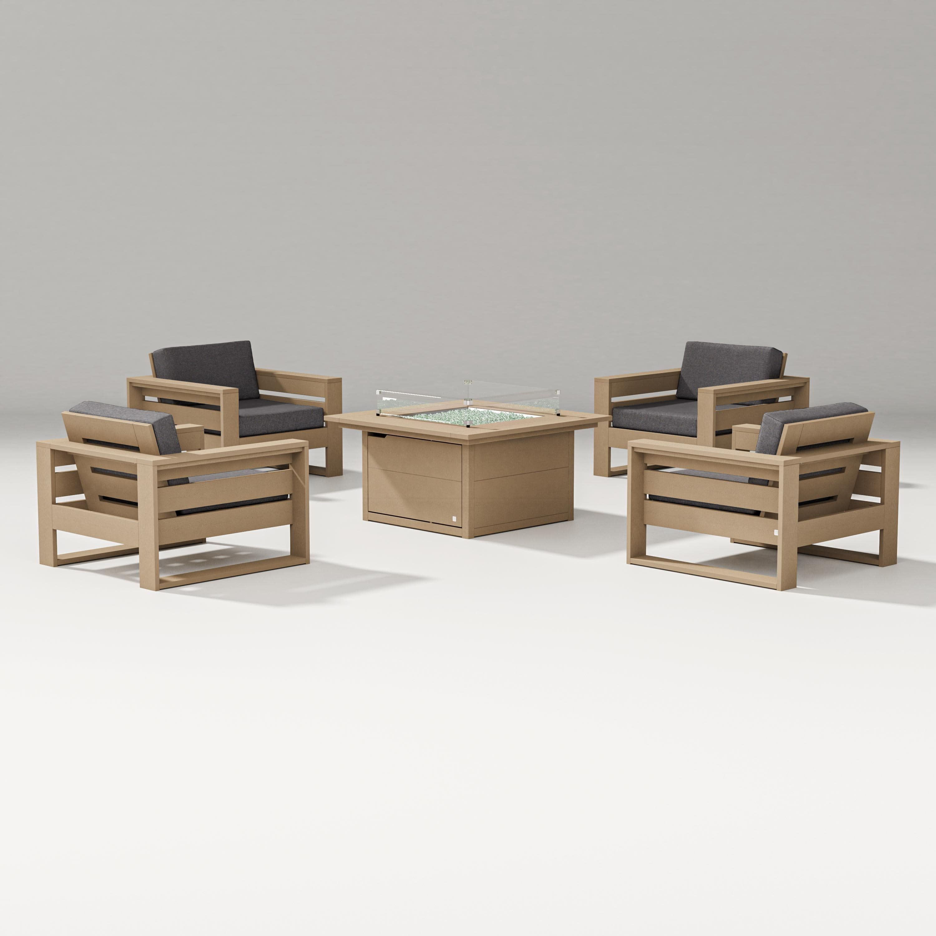 Latitude 5-Piece Lounge Fire Table Set - Image 19