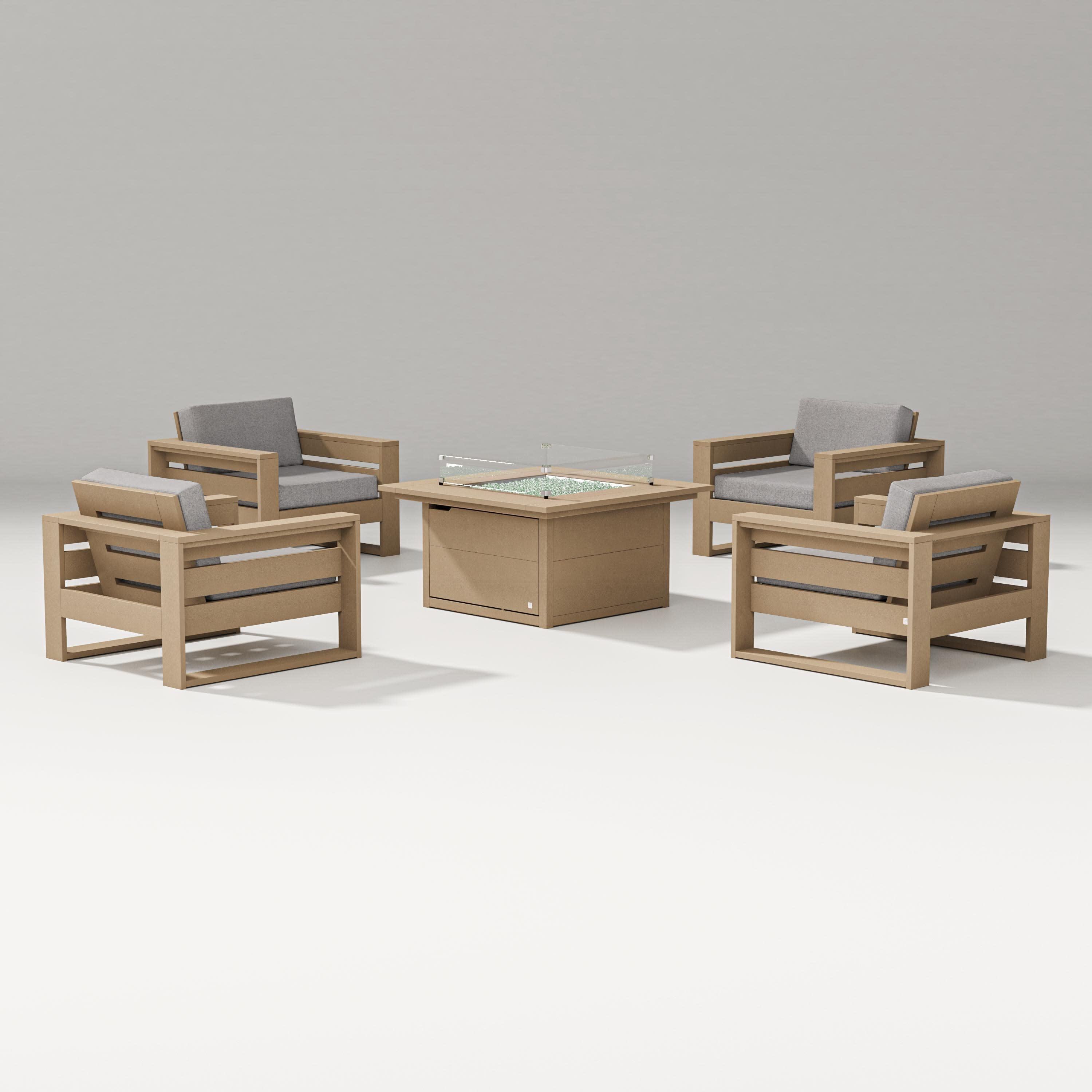Latitude 5-Piece Lounge Fire Table Set - Image 21