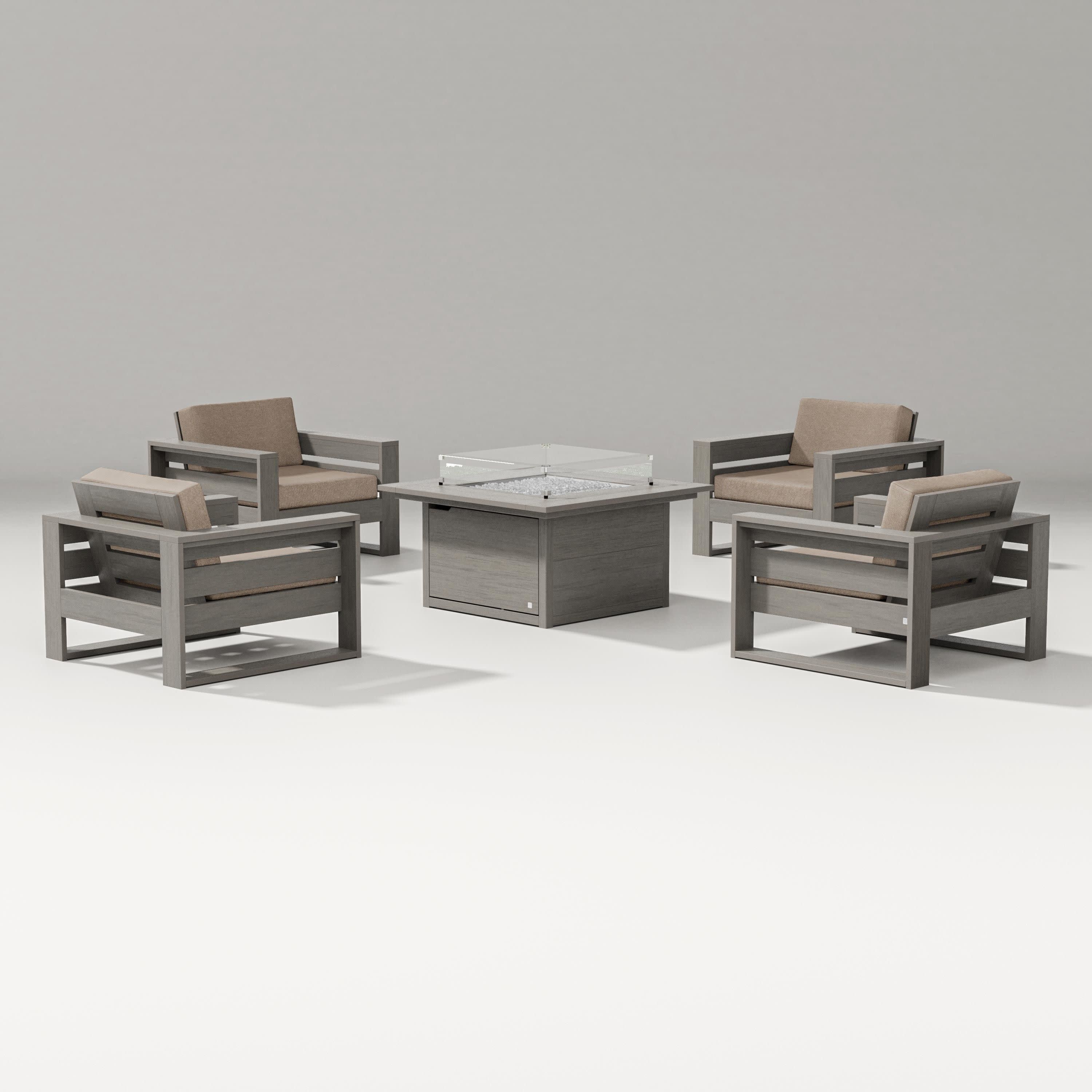 Latitude 5-Piece Lounge Fire Table Set - Image 29