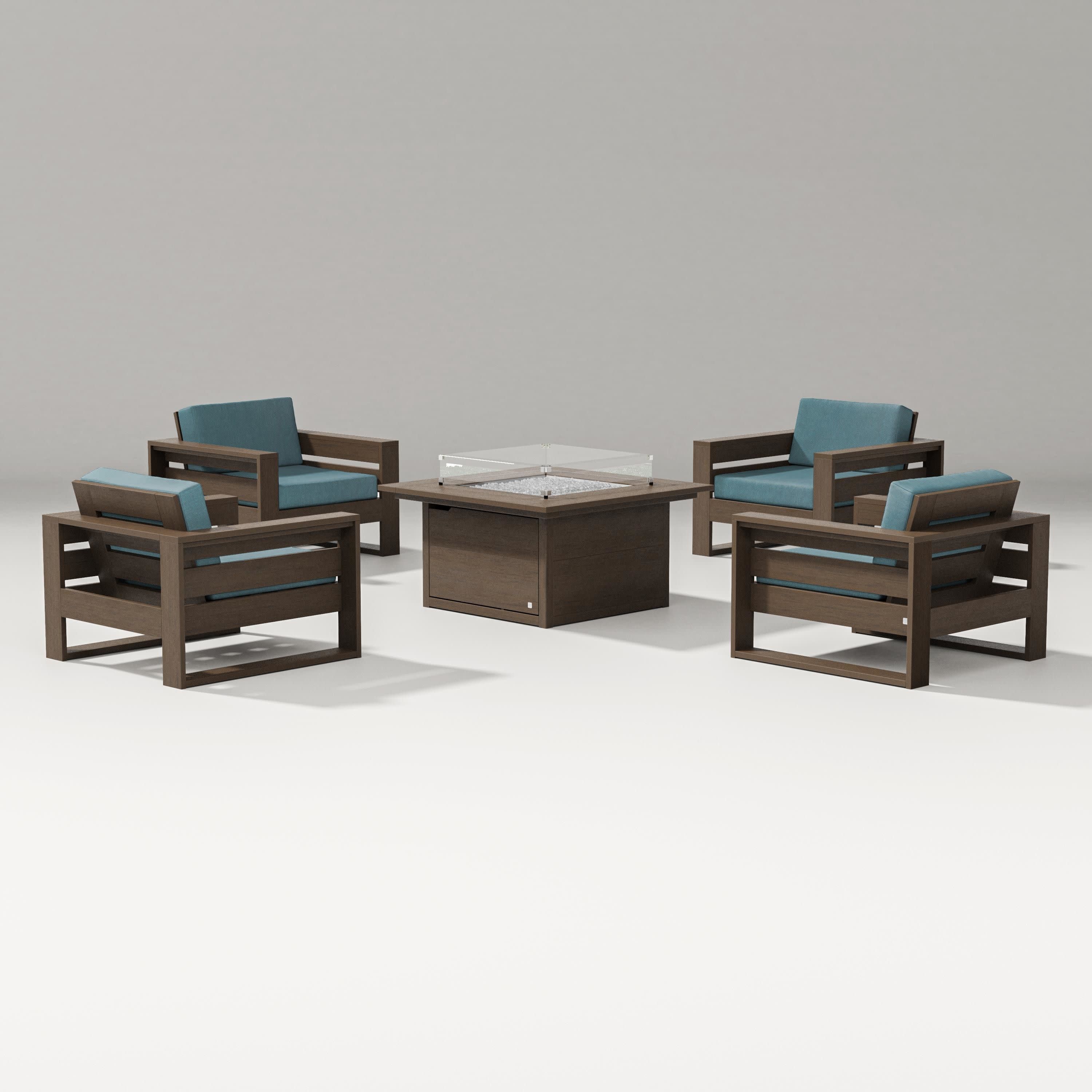 Latitude 5-Piece Lounge Fire Table Set - Image 30