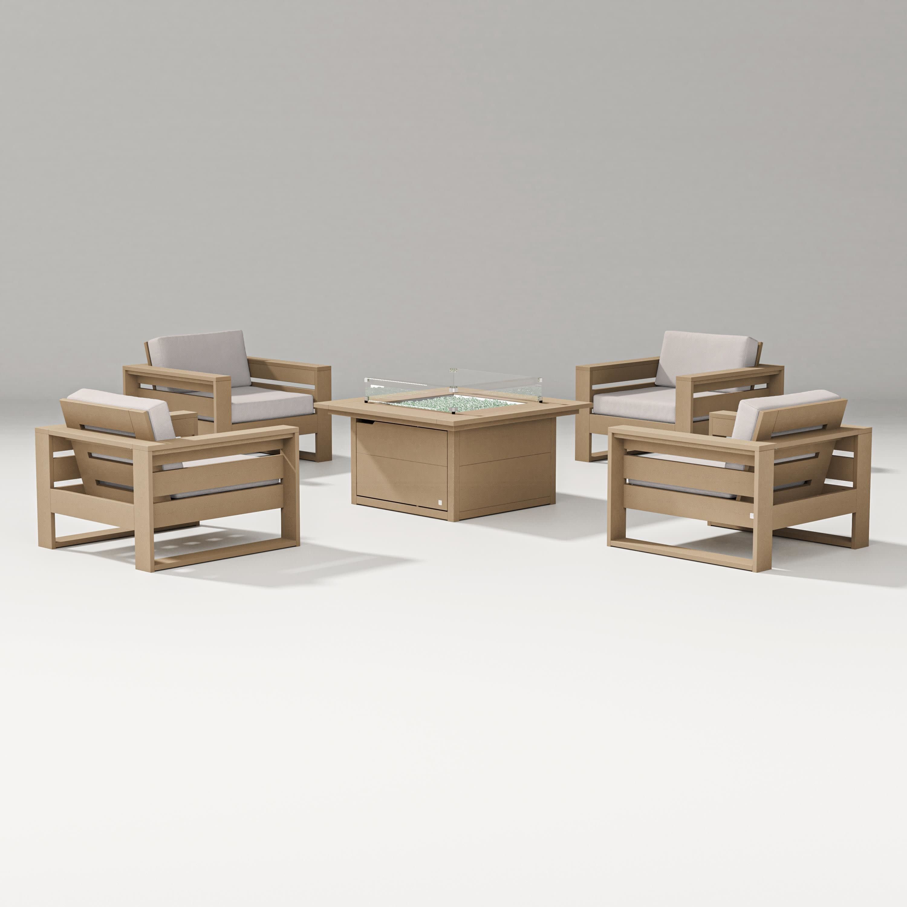 Latitude 5-Piece Lounge Fire Table Set - Image 31
