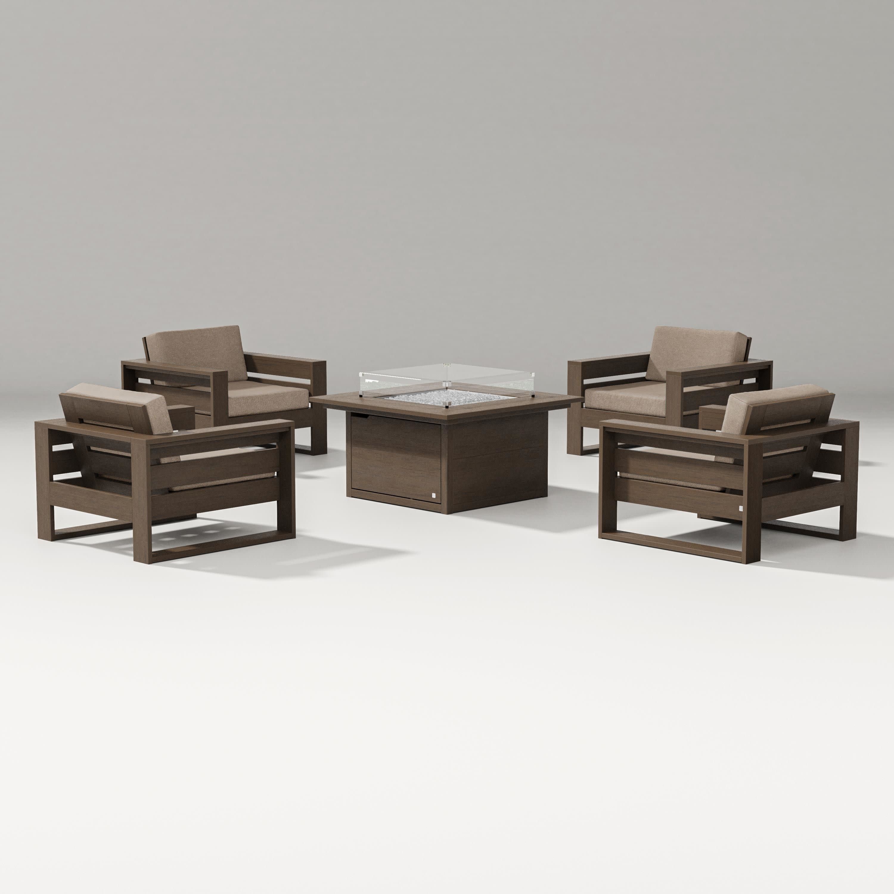 Latitude 5-Piece Lounge Fire Table Set - Image 32