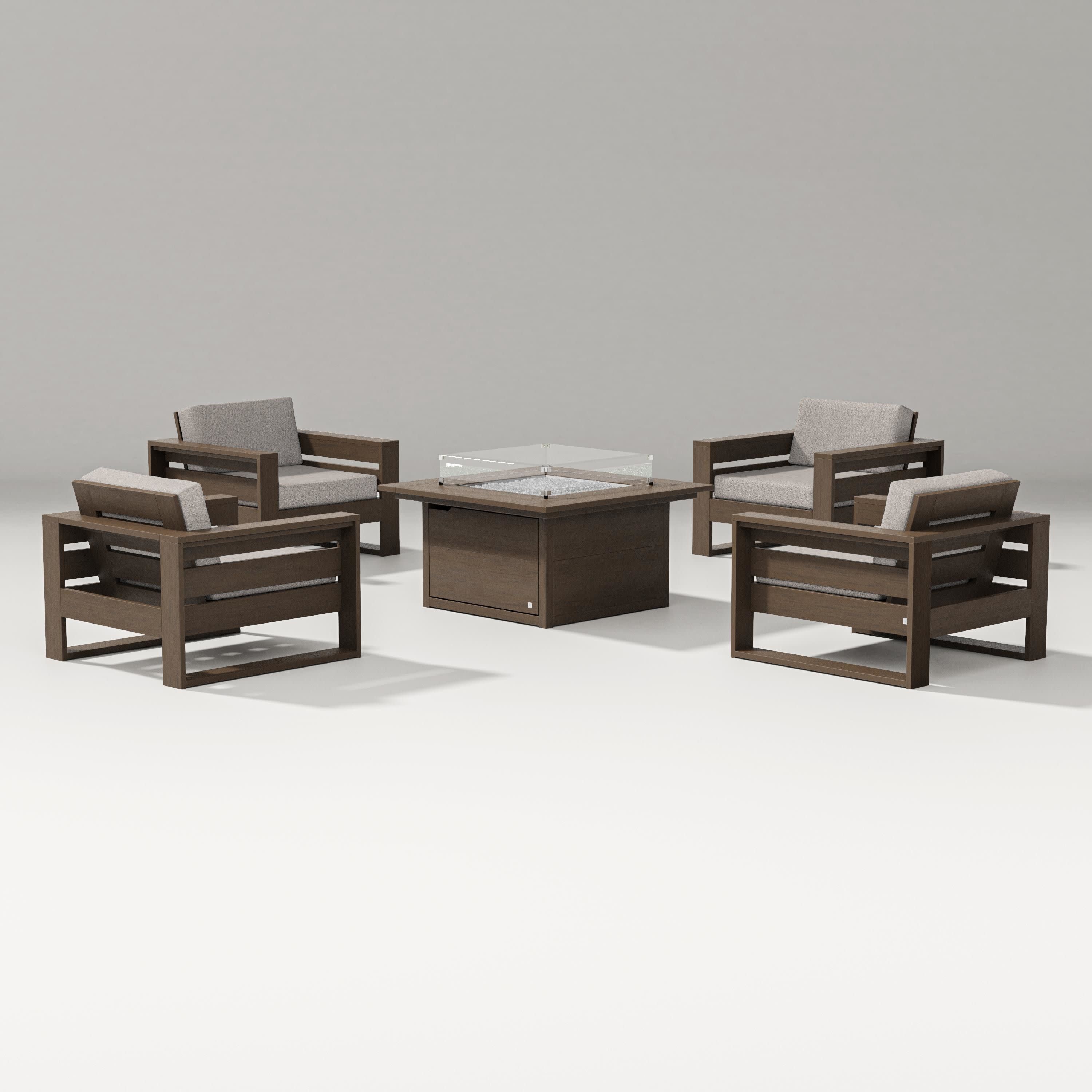 Latitude 5-Piece Lounge Fire Table Set - Image 35