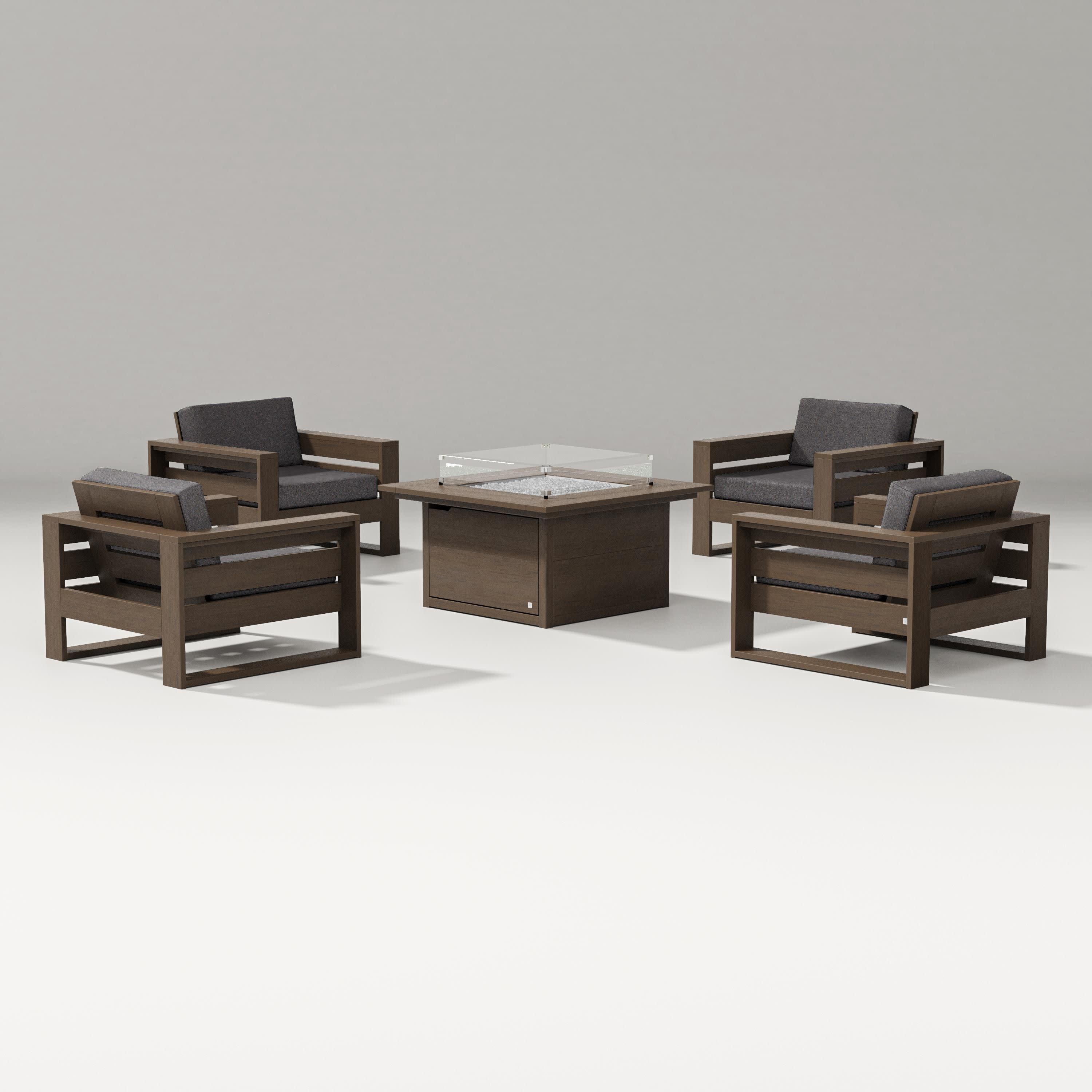 Latitude 5-Piece Lounge Fire Table Set - Image 39
