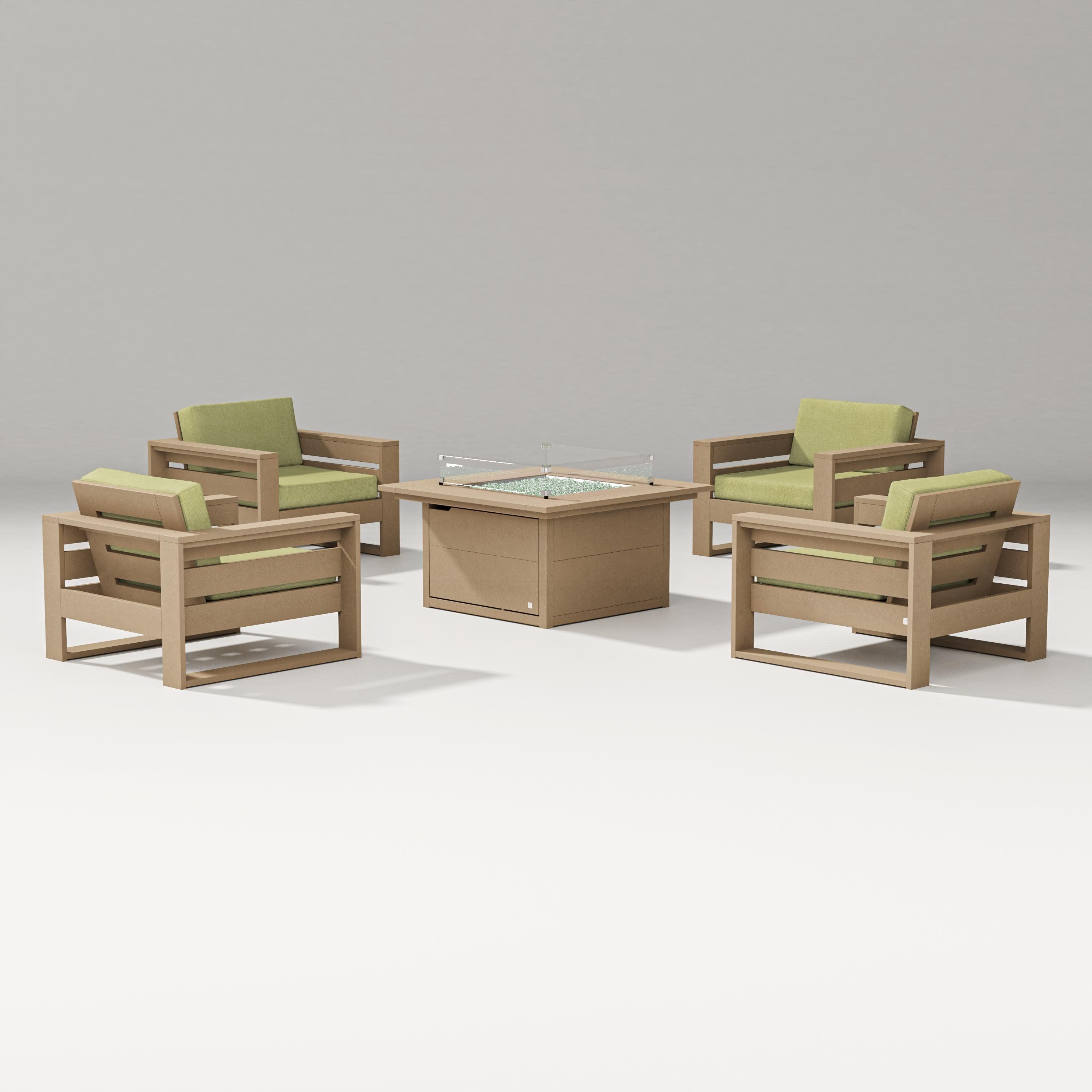 Latitude 5-Piece Lounge Fire Table Set - Image 45
