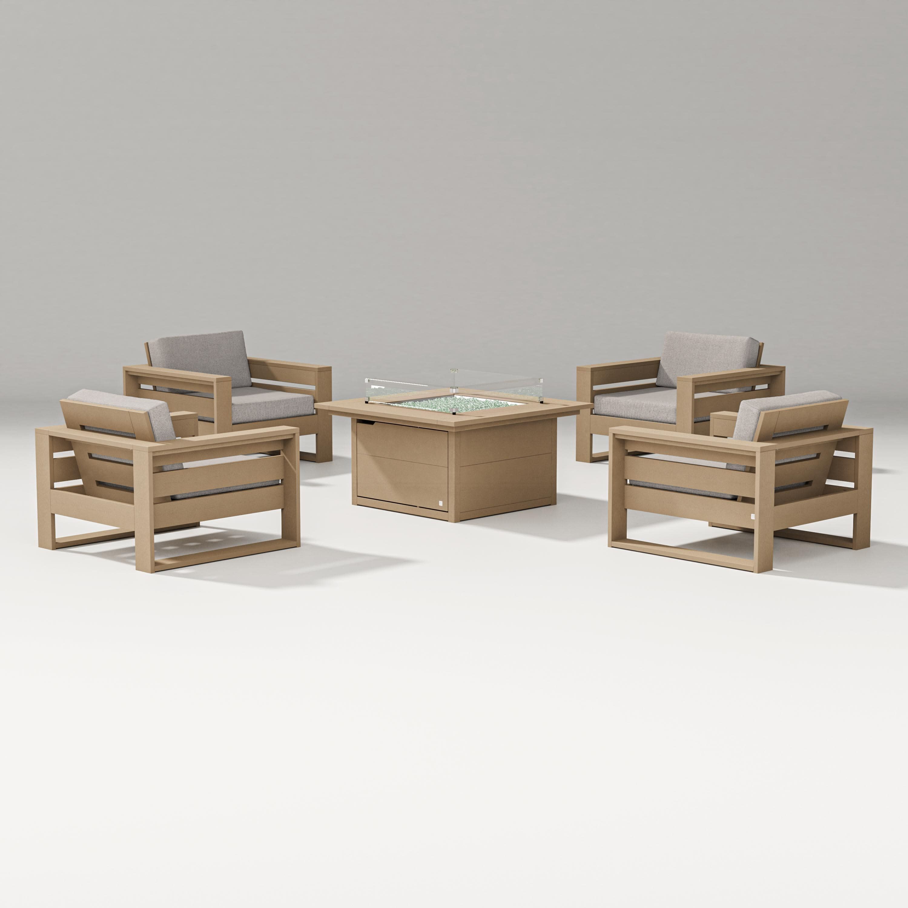 Latitude 5-Piece Lounge Fire Table Set - Image 48