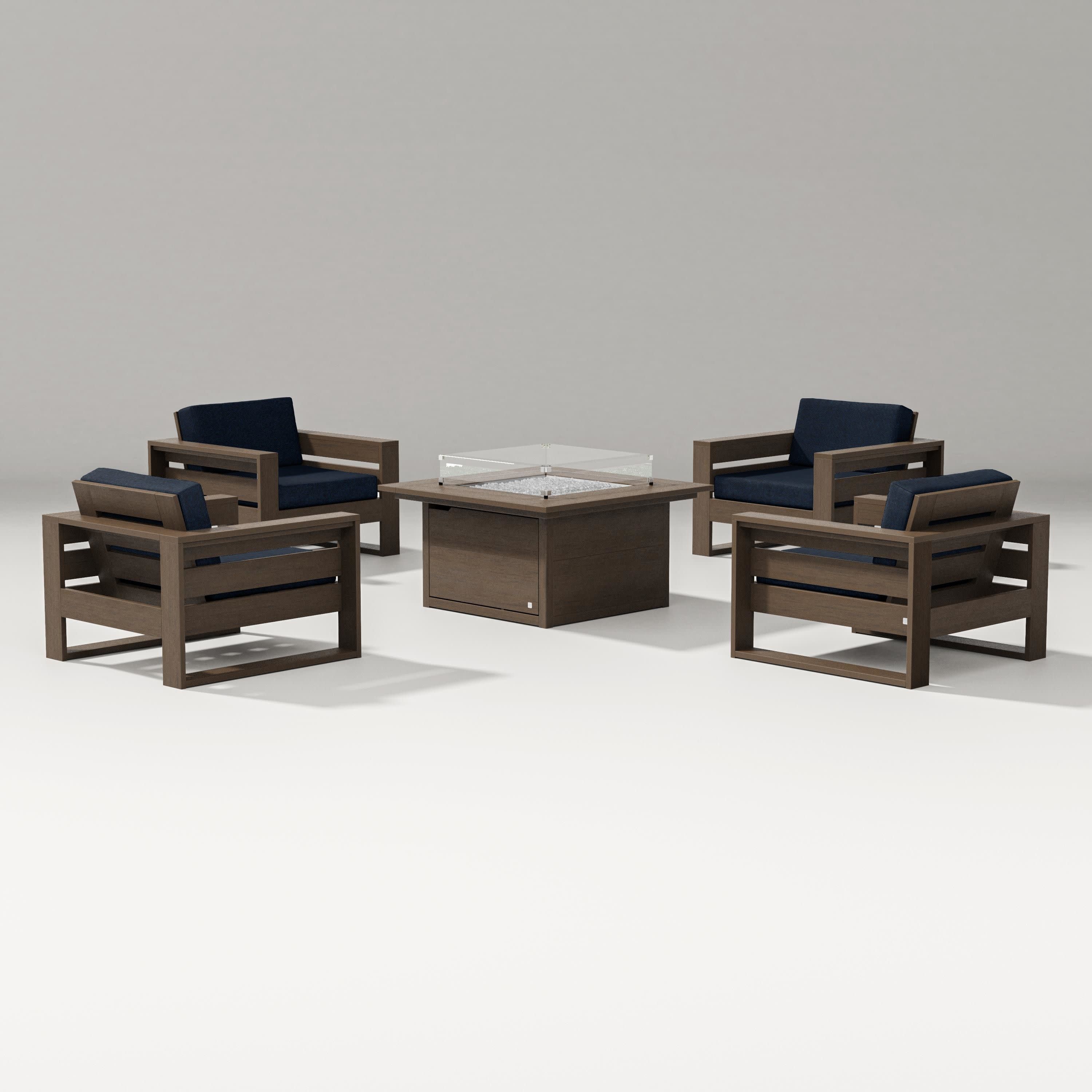 Latitude 5-Piece Lounge Fire Table Set - Image 49