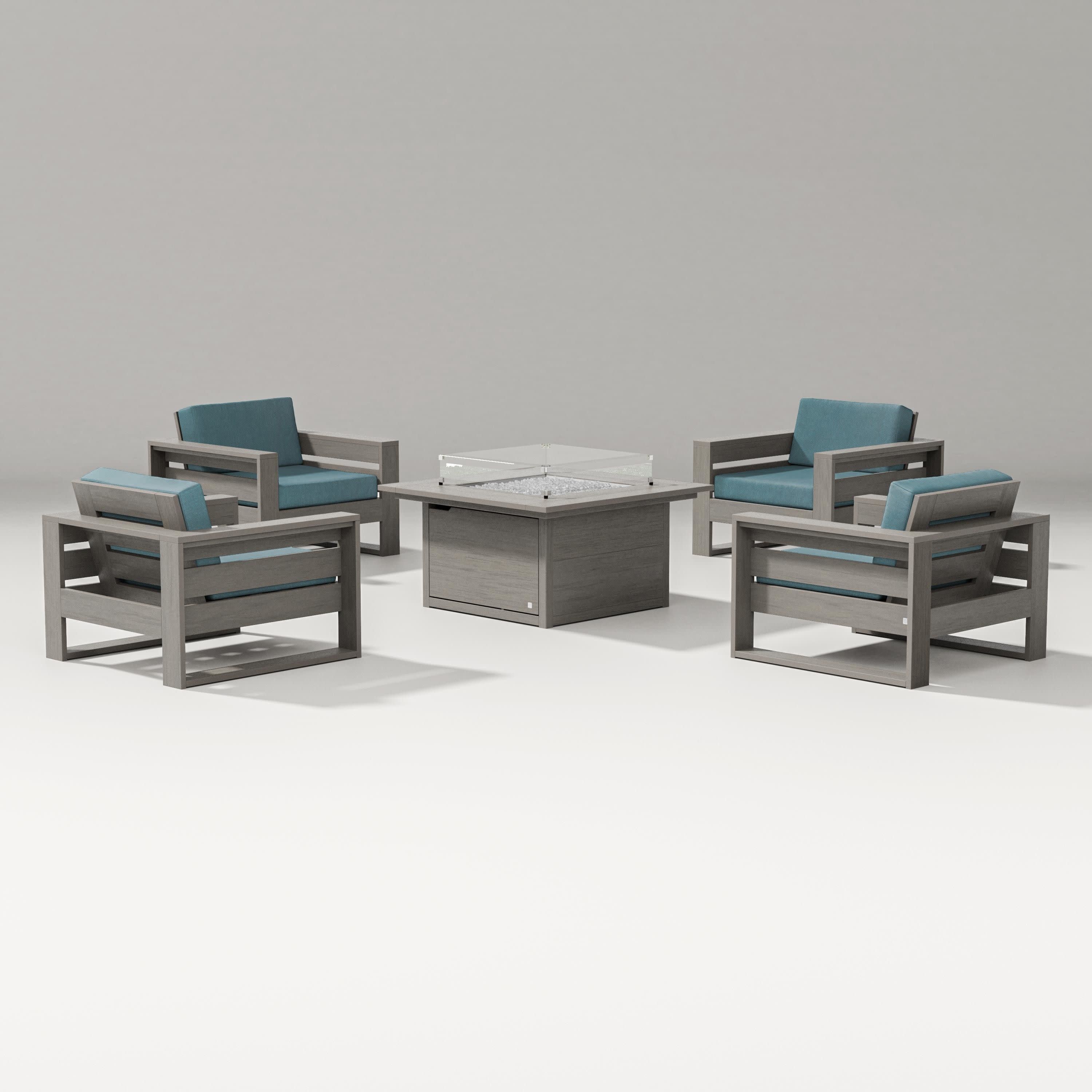 Latitude 5-Piece Lounge Fire Table Set - Image 61