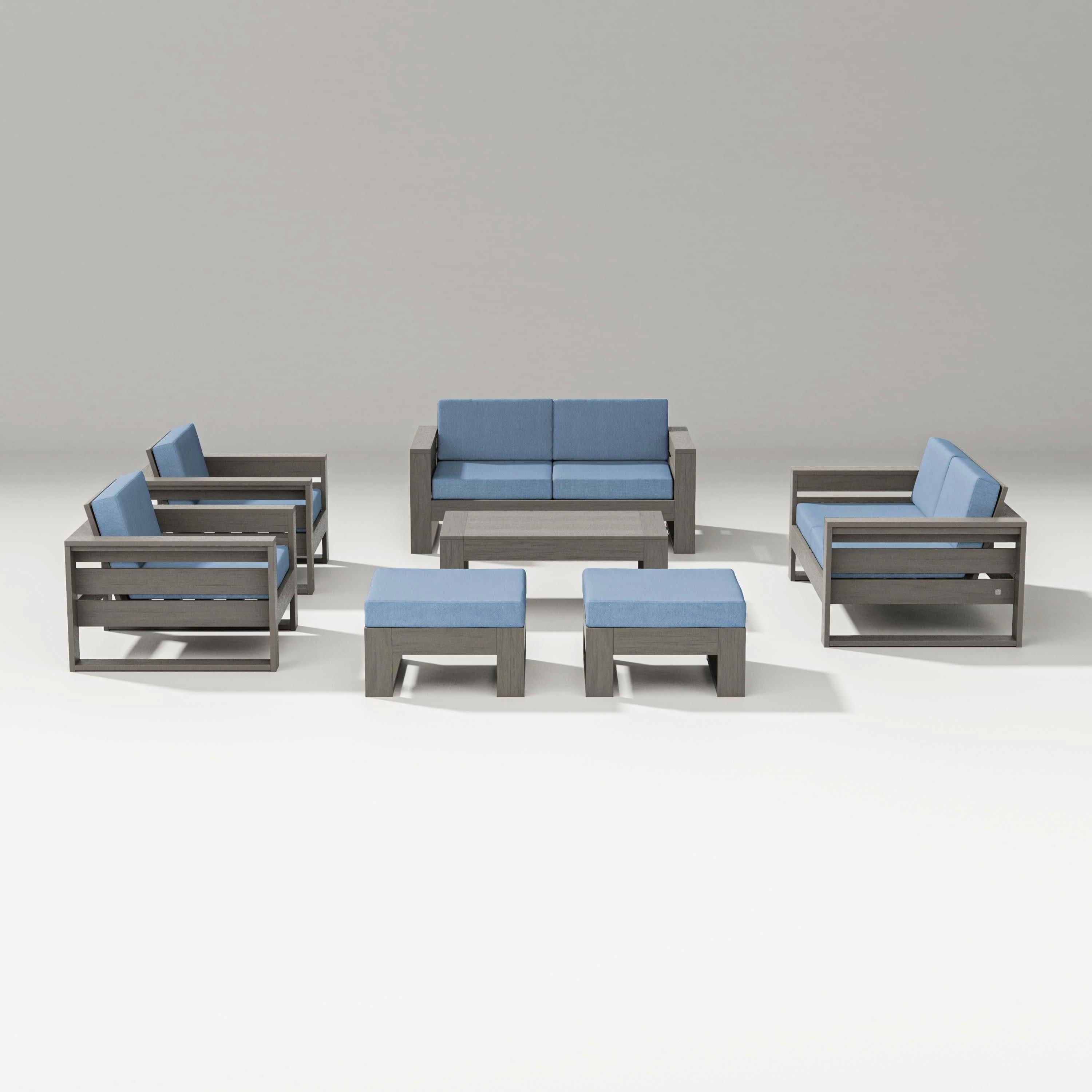 Latitude 7-Piece Lounge Loveseat Set - Image 2