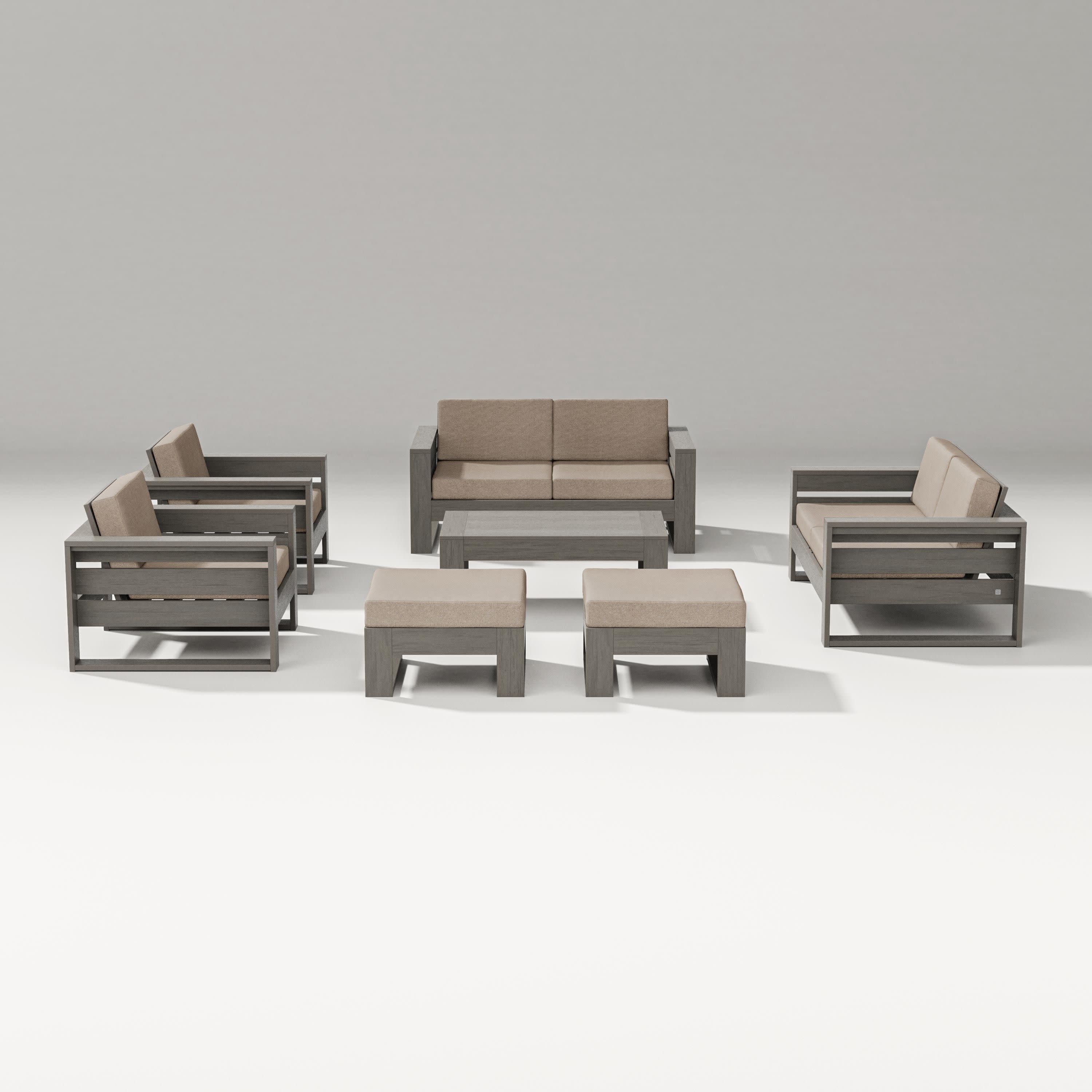 Latitude 7-Piece Lounge Loveseat Set - Image 38