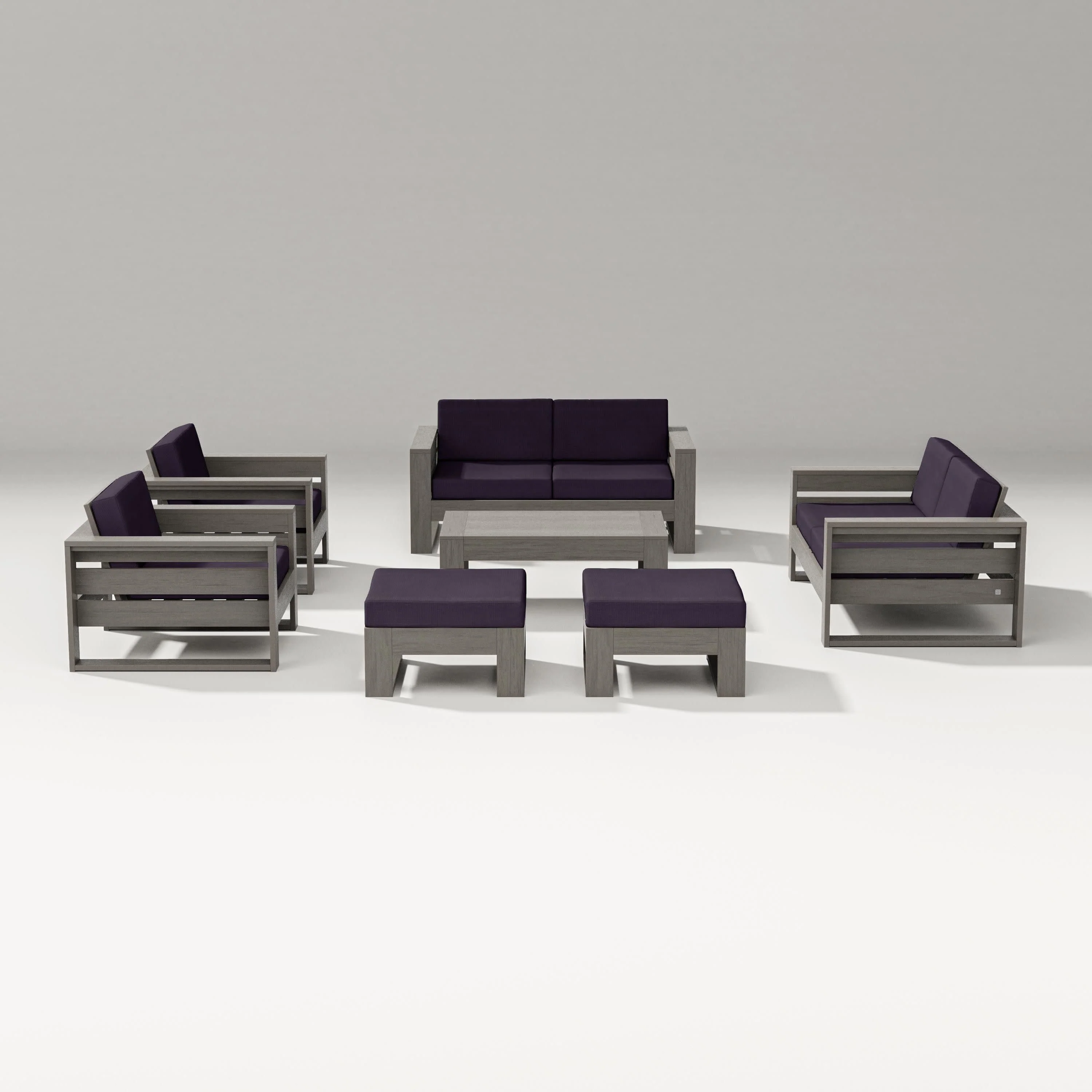 Latitude 7-Piece Lounge Loveseat Set - Image 41