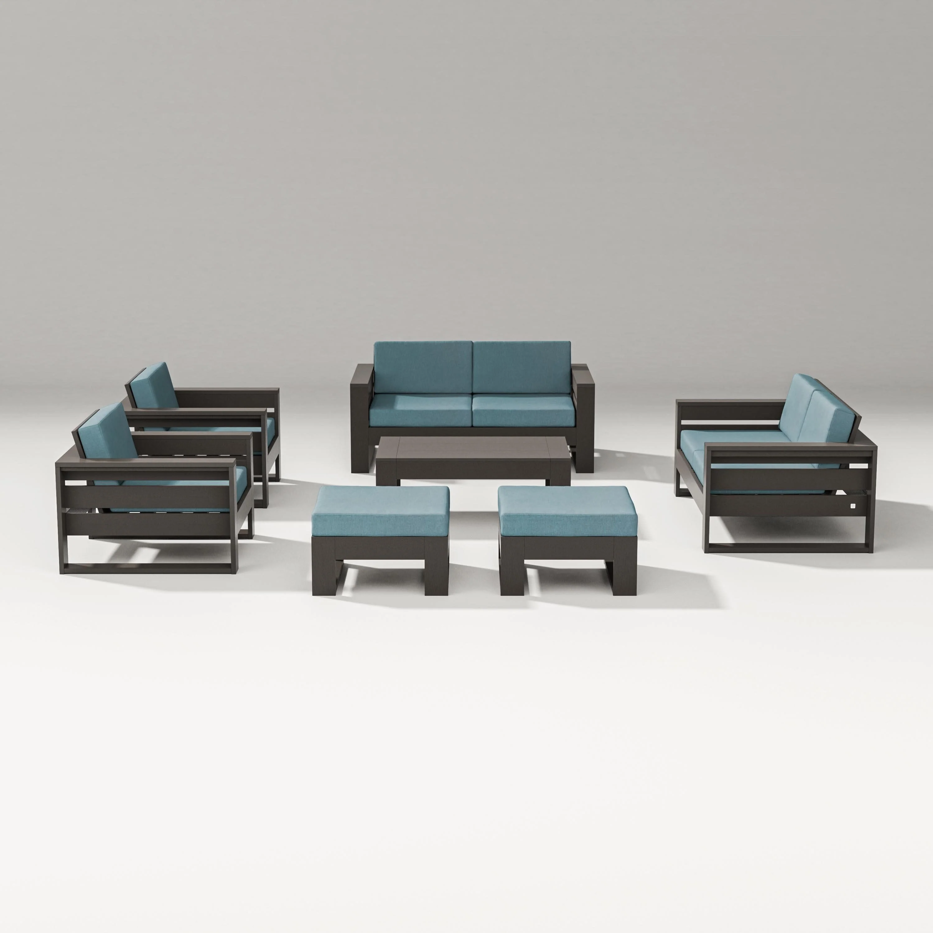 Latitude 7-Piece Lounge Loveseat Set - Image 42