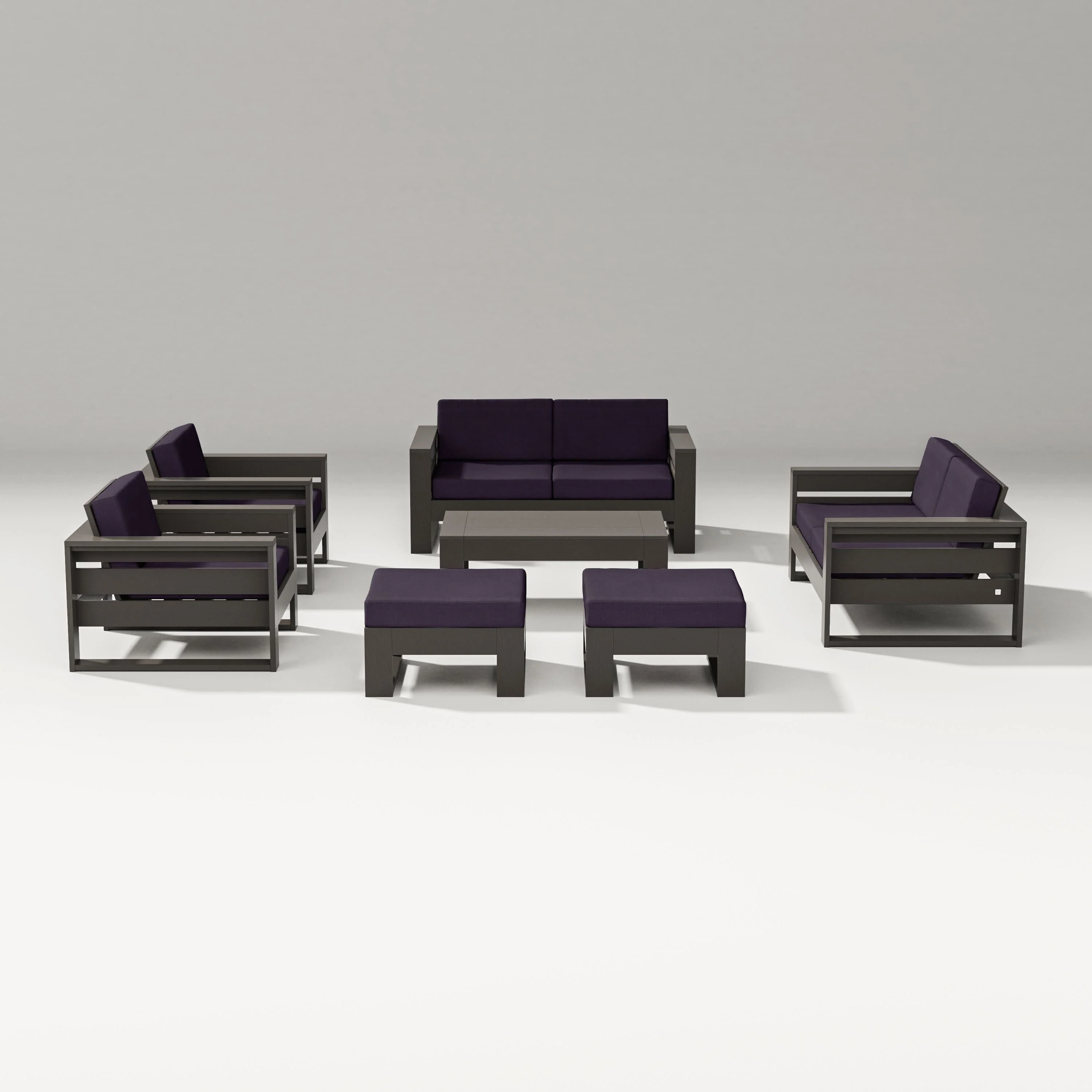 Latitude 7-Piece Lounge Loveseat Set - Image 46