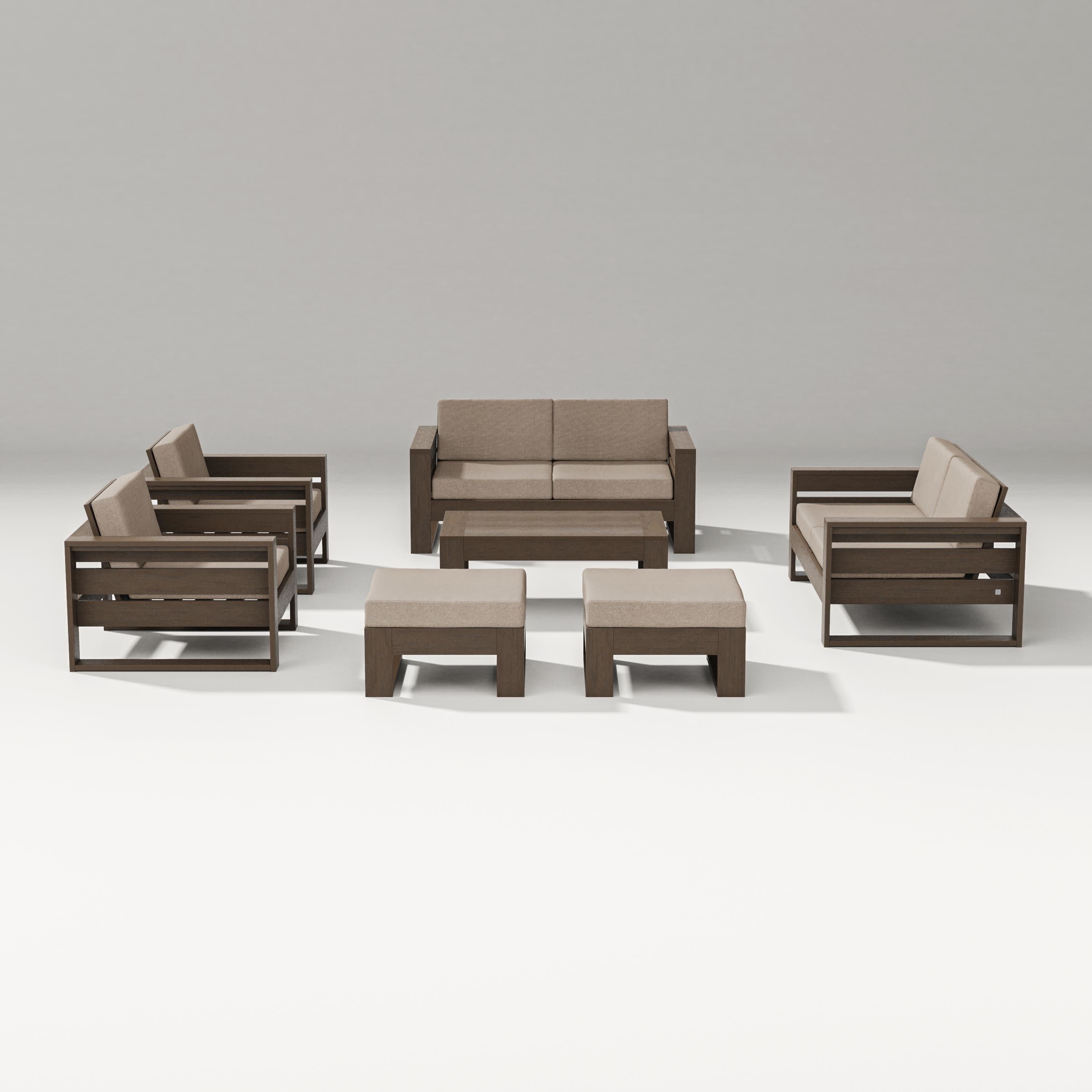Latitude 7-Piece Lounge Loveseat Set - Image 55