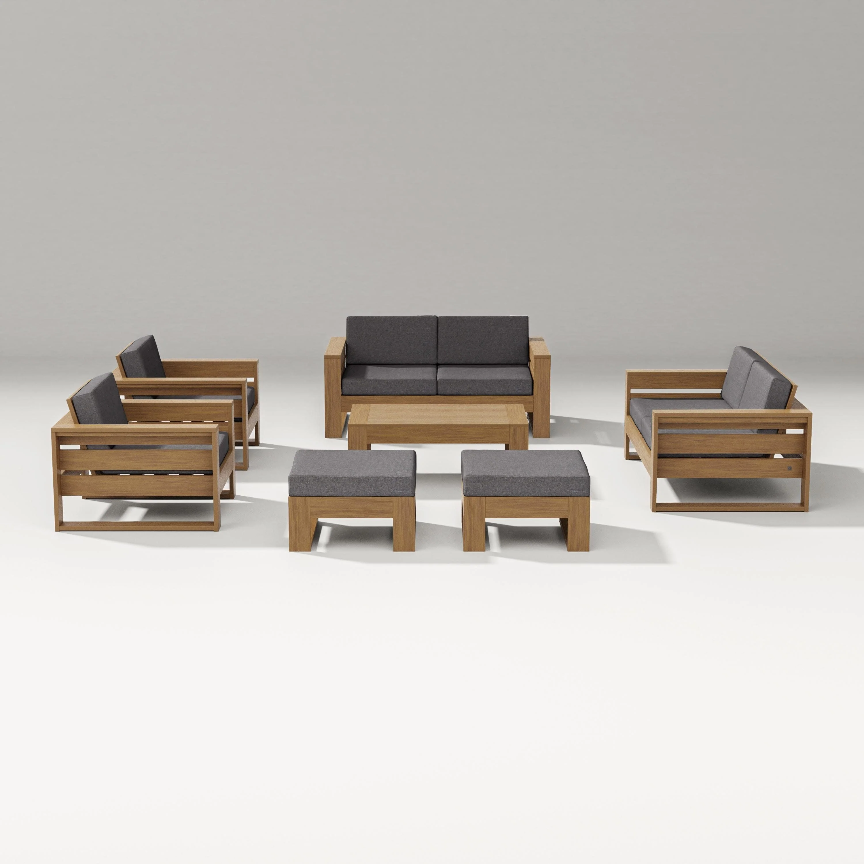 Latitude 7-Piece Lounge Loveseat Set - Image 73