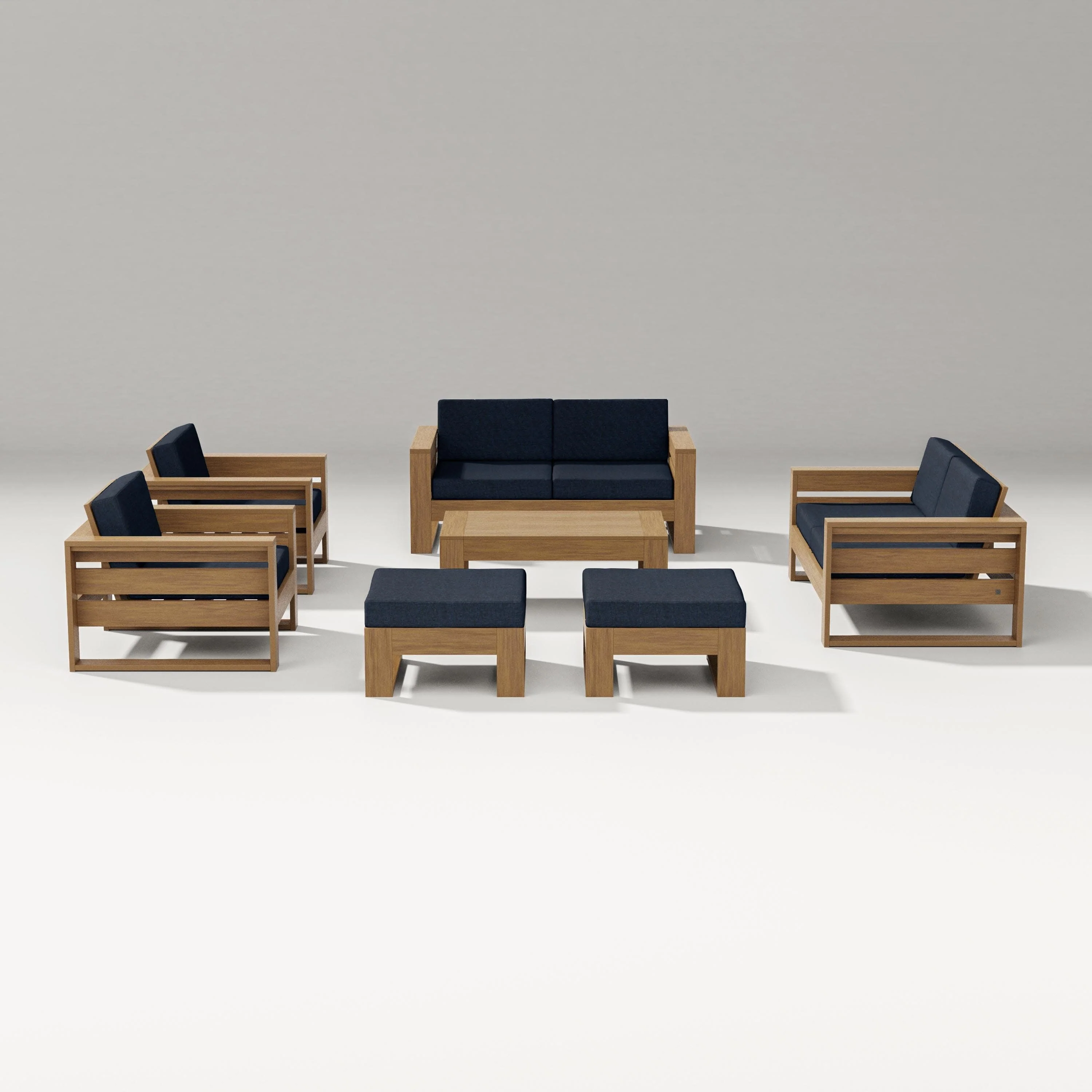 Latitude 7-Piece Lounge Loveseat Set - Image 74