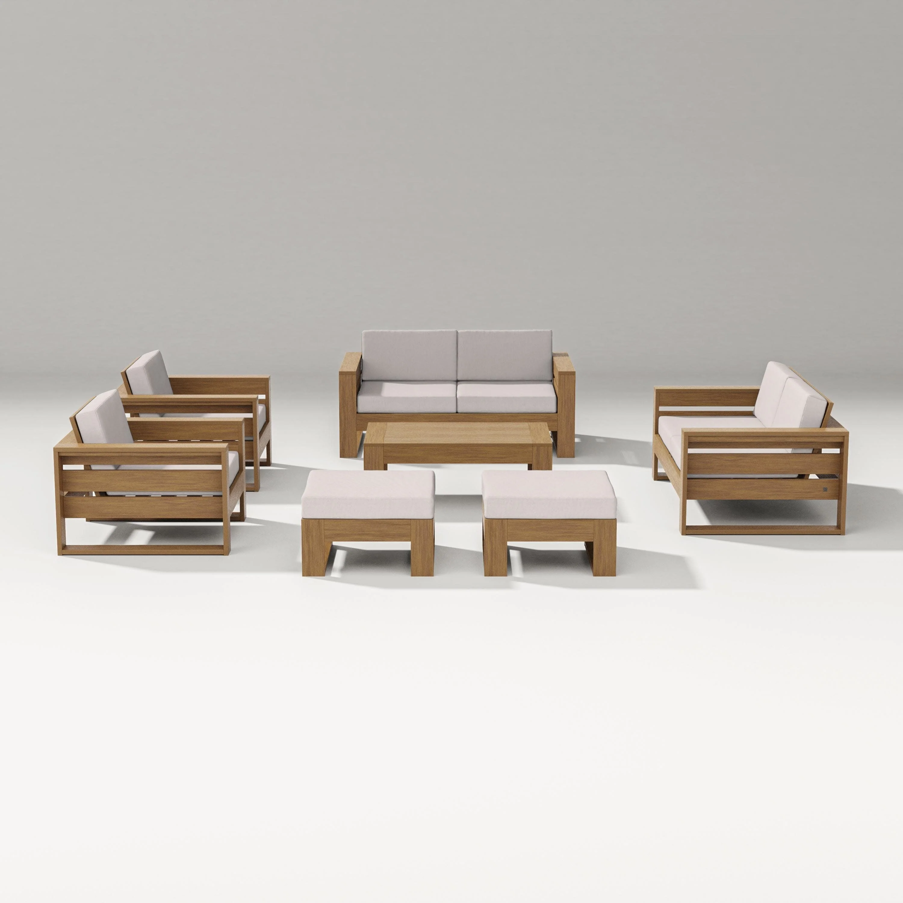 Latitude 7-Piece Lounge Loveseat Set - Image 75