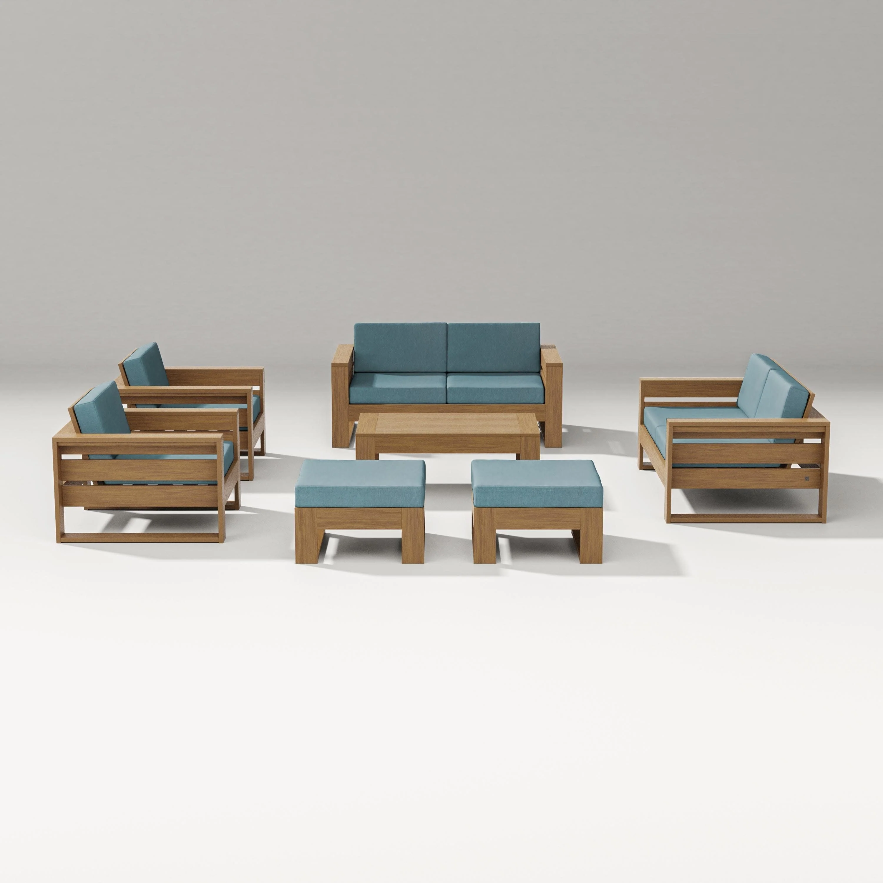 Latitude 7-Piece Lounge Loveseat Set - Image 79