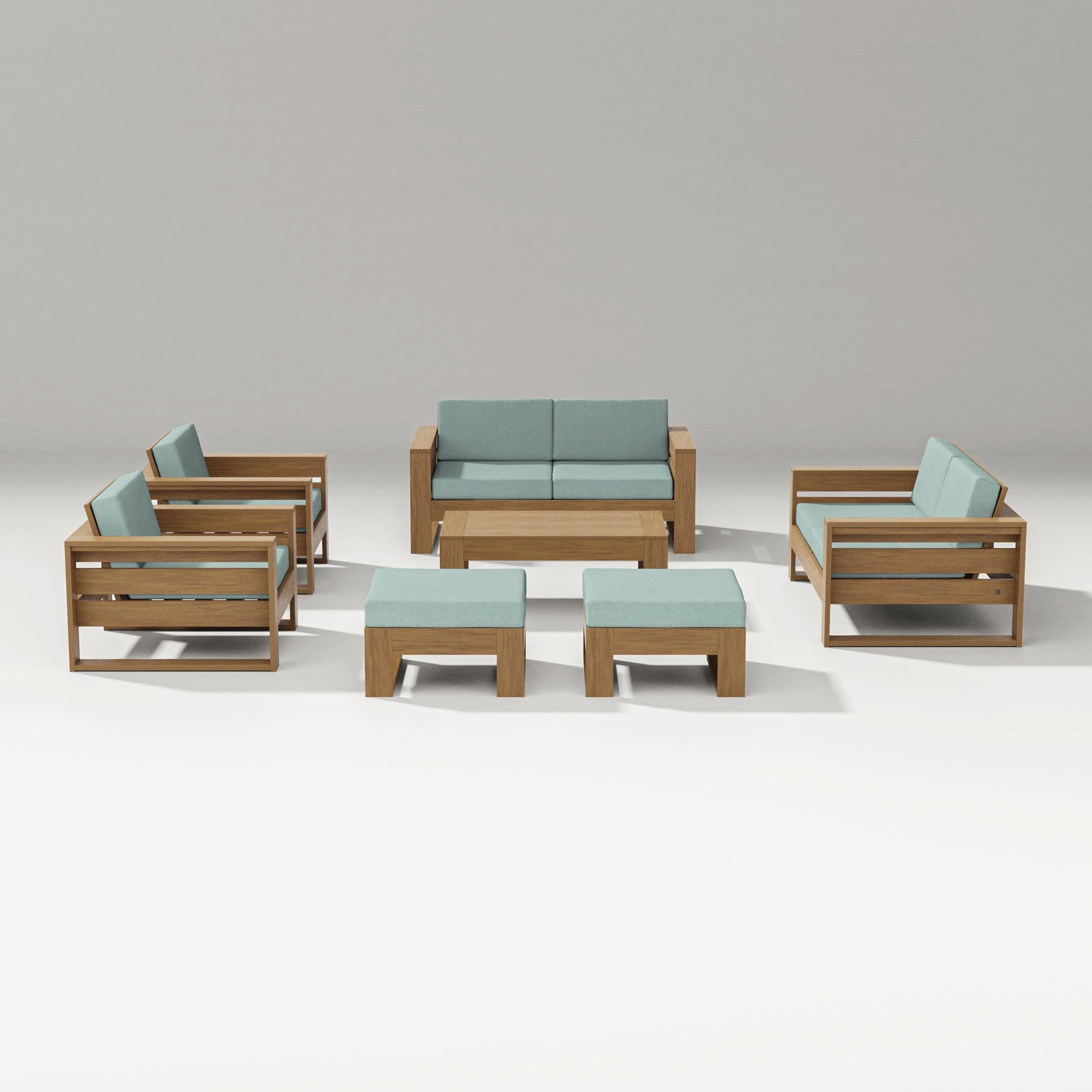 Latitude 7-Piece Lounge Loveseat Set - Image 80